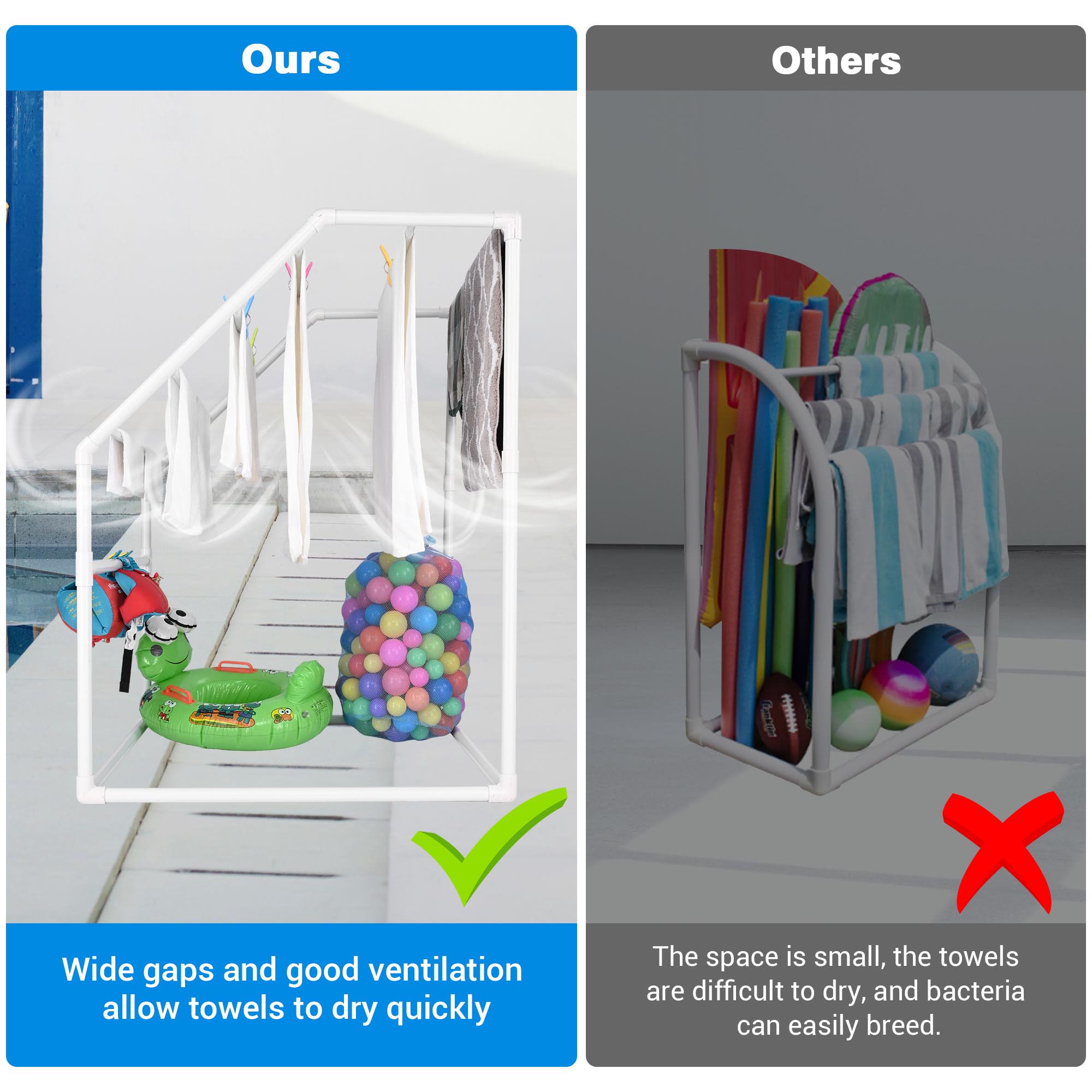 Yescom 06PTR001-7BAR-07-LO Towel-Trees - View #2