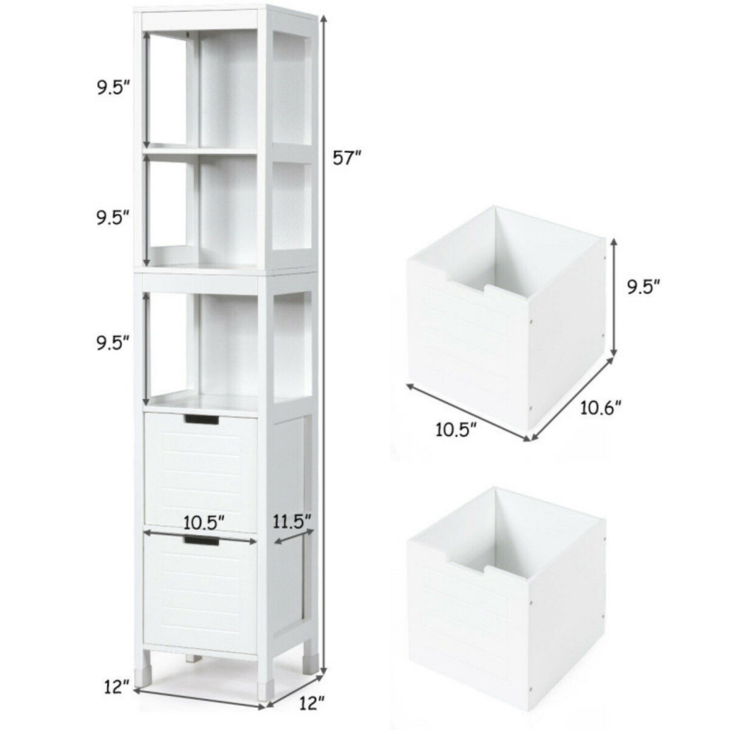 Vanityfus VA-HYA01W61185 Linen-Cabinets - View #6