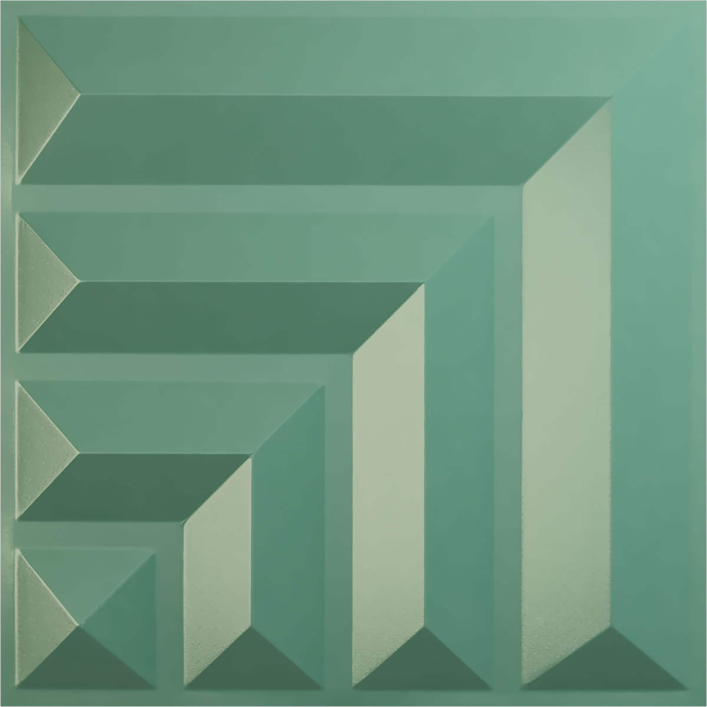 Ekena Millwork WP20X20BTFSM 19-5/8-in x 19-5/8-in Embossed Paintable/Stainable Green PVC Abstract Wall Panel ( 2.67-sq ft )