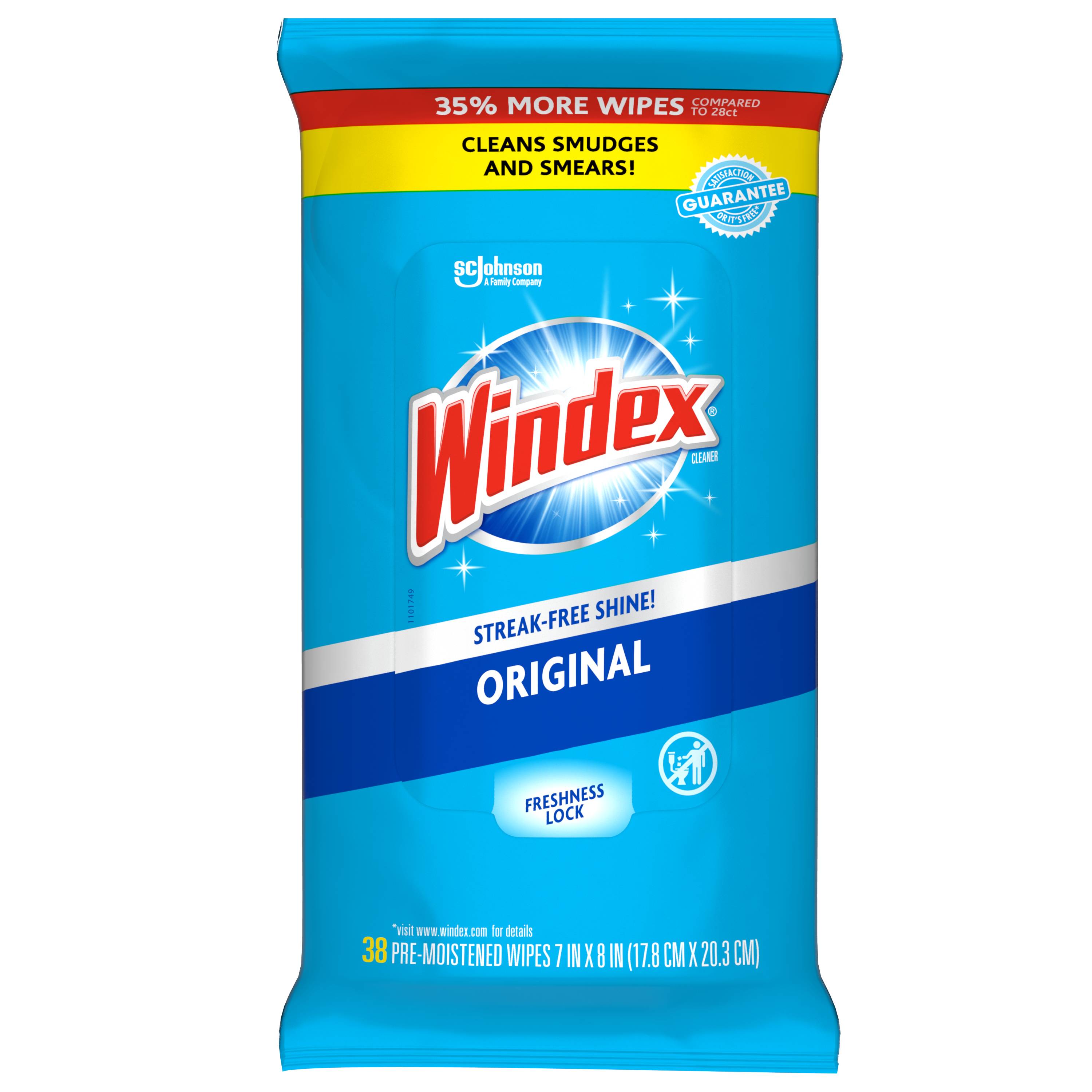Windex Original Glass and Surface Wipes, 28 ct - King Soopers
