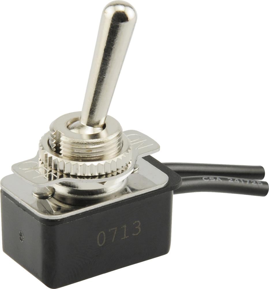 SERVALITE 884416 8-Amp Single-Pole Toggle Light Switch, Zinc-plated