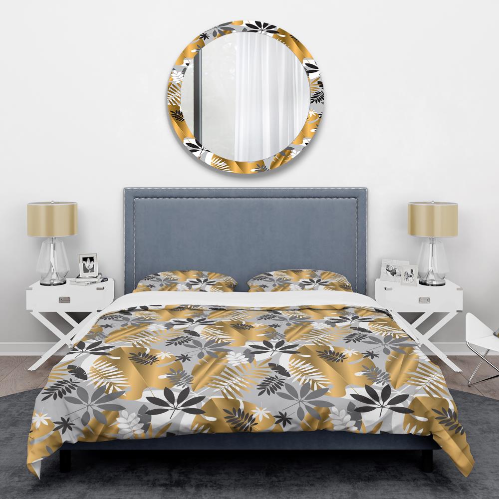 Designart 3-Piece Yellow King Duvet Cover Set in the Bedding Sets ...