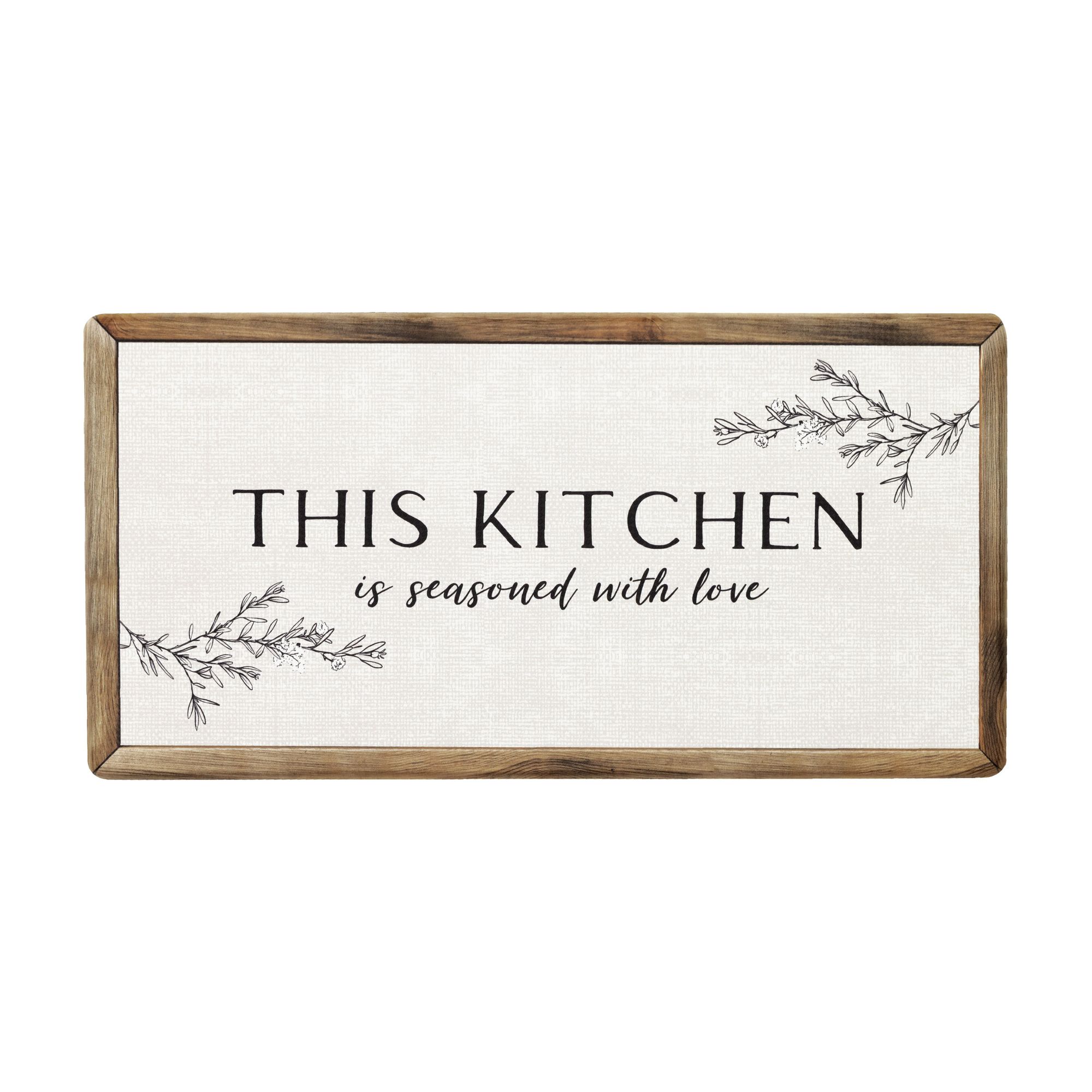 Chef Gear  Seasoned With Love Frame 20 in x 40 in Kitchen Mats