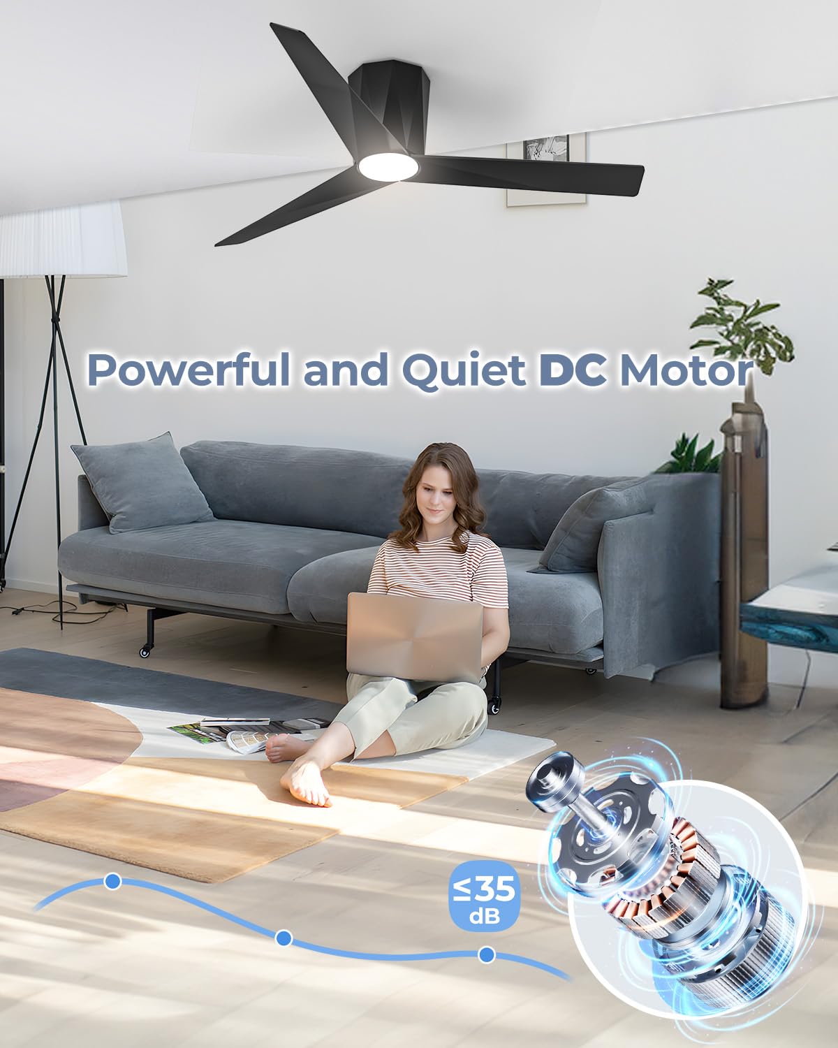 TALOYA TLY-ZT-BK-X52 Ceiling-Fans - View #4