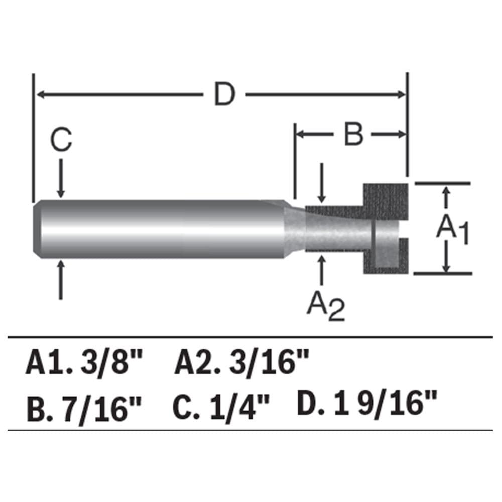 Bosch 3/8-in Carbide-tipped Hole and Flush Cut Trimmer Router Bit ...