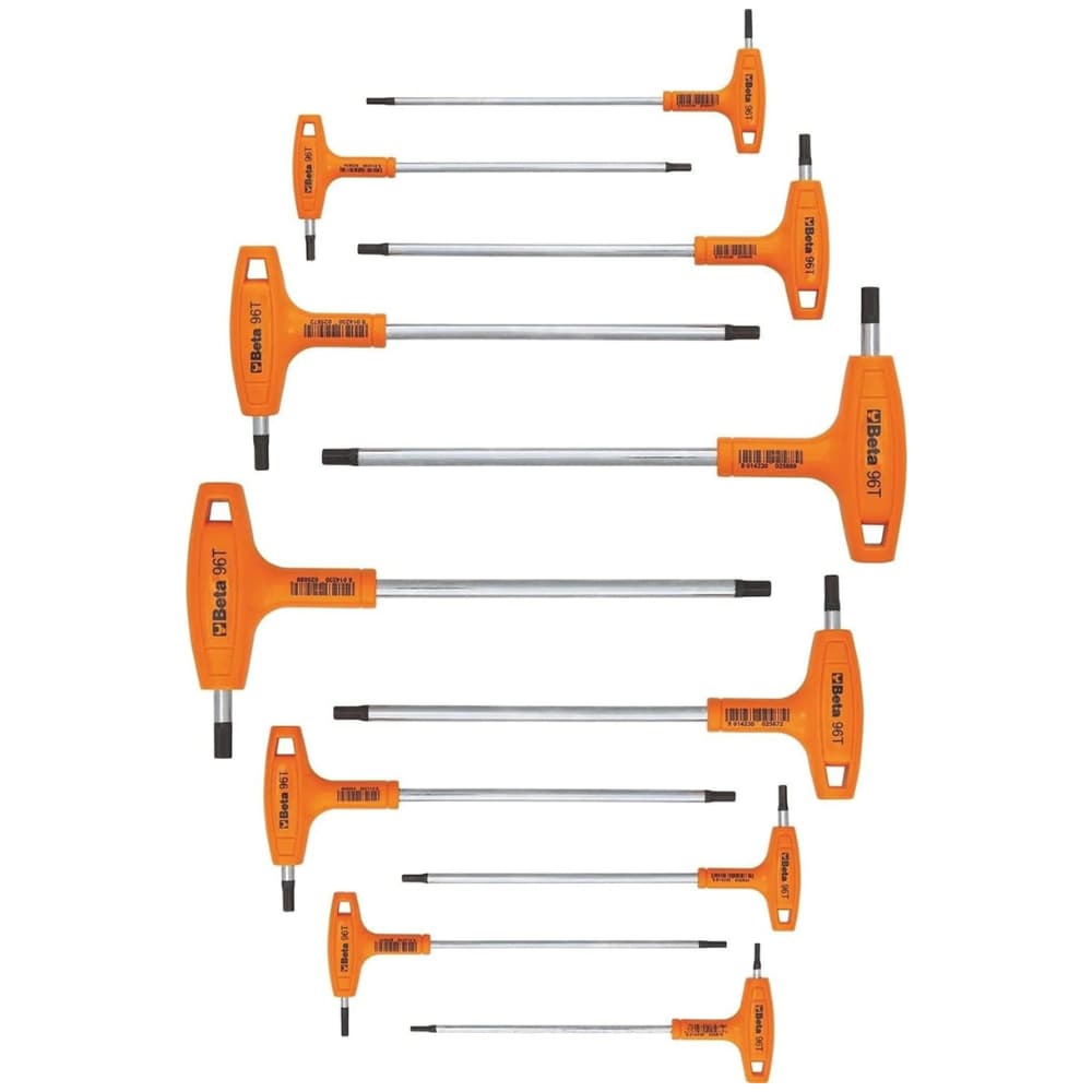Beta 000960951 Assorted T-Handle Metric 11 -Pieces Hex key set