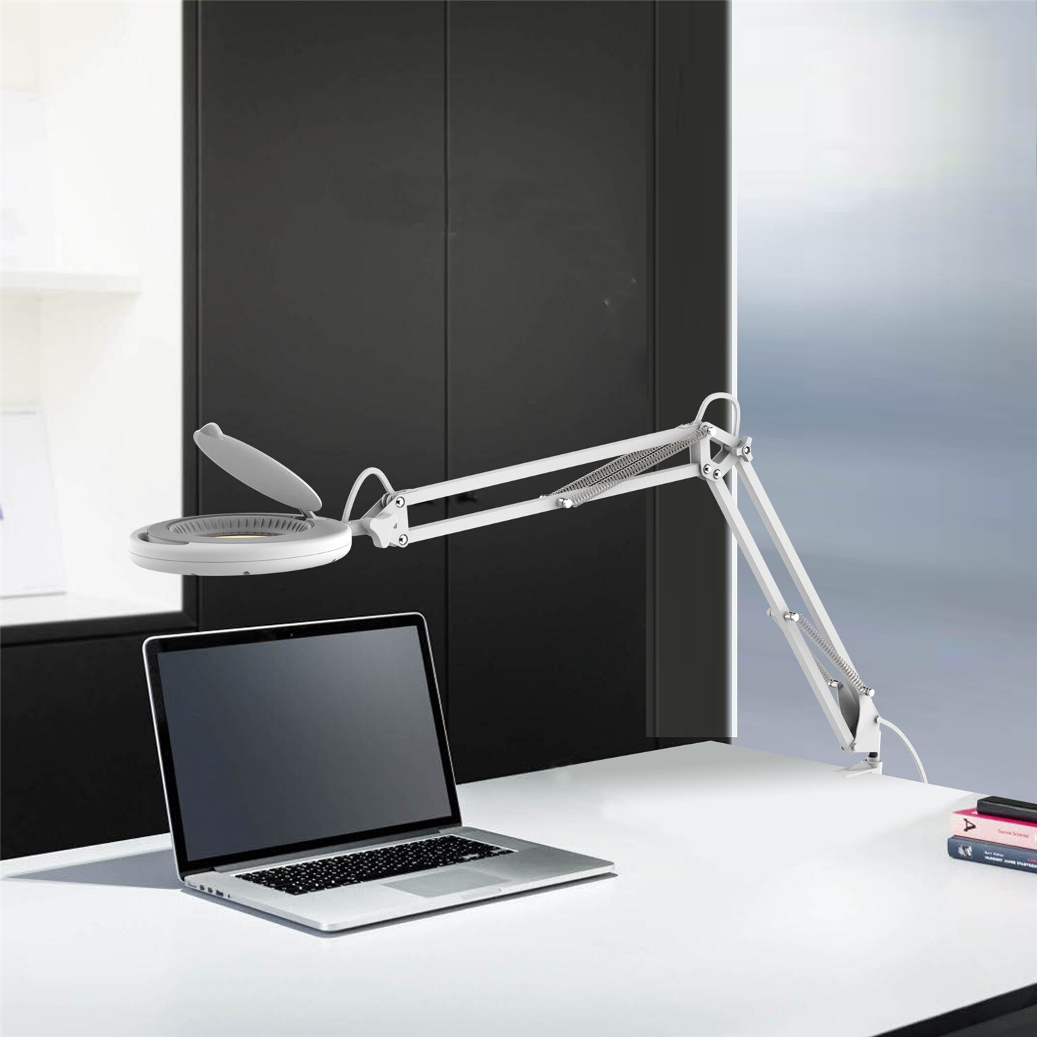 B&S Magnifying Lamp with Adjustable Metal Arm
