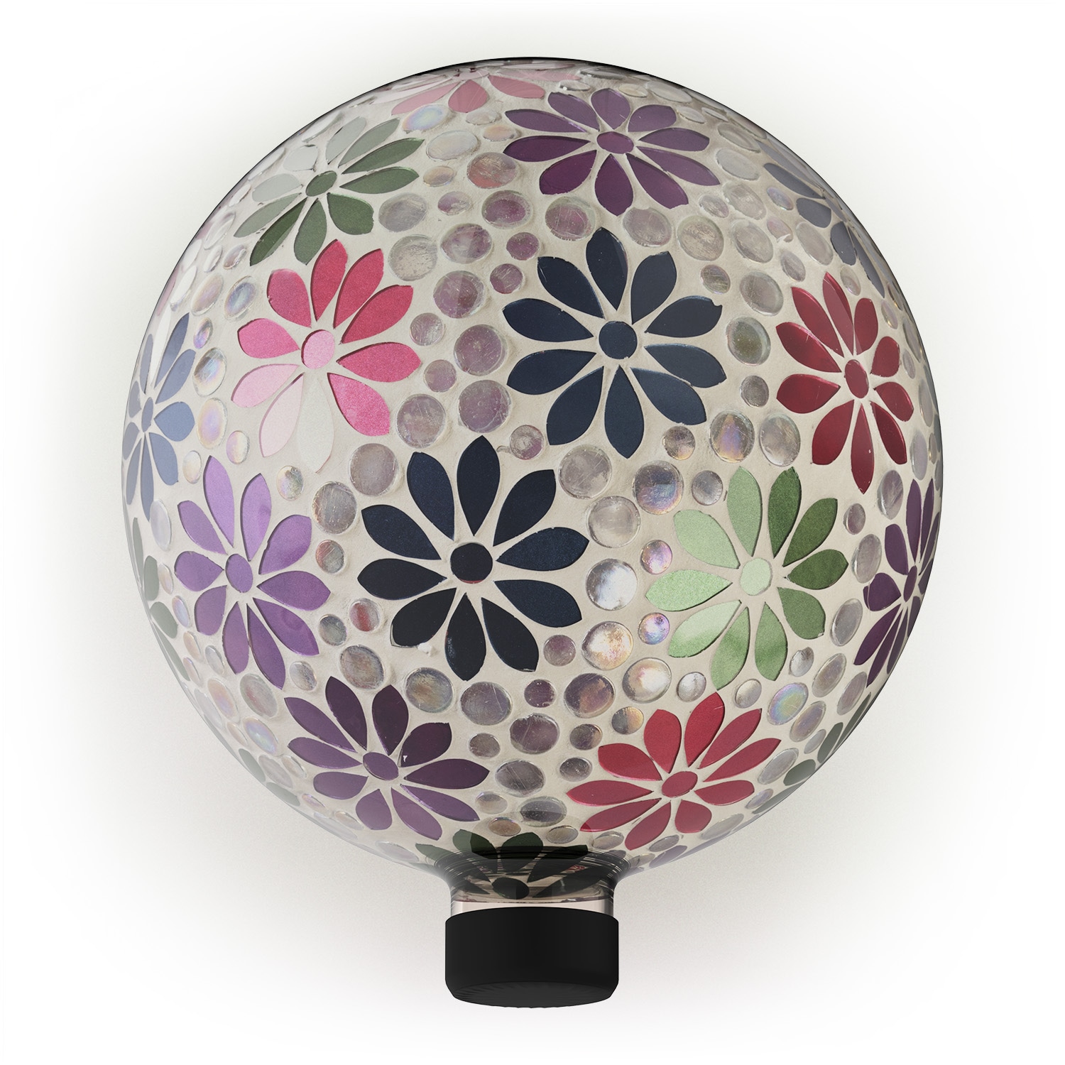 Alpine Corporation HGY426 10-Inches Diameter Multicolor Blown Glass Gazing Ball