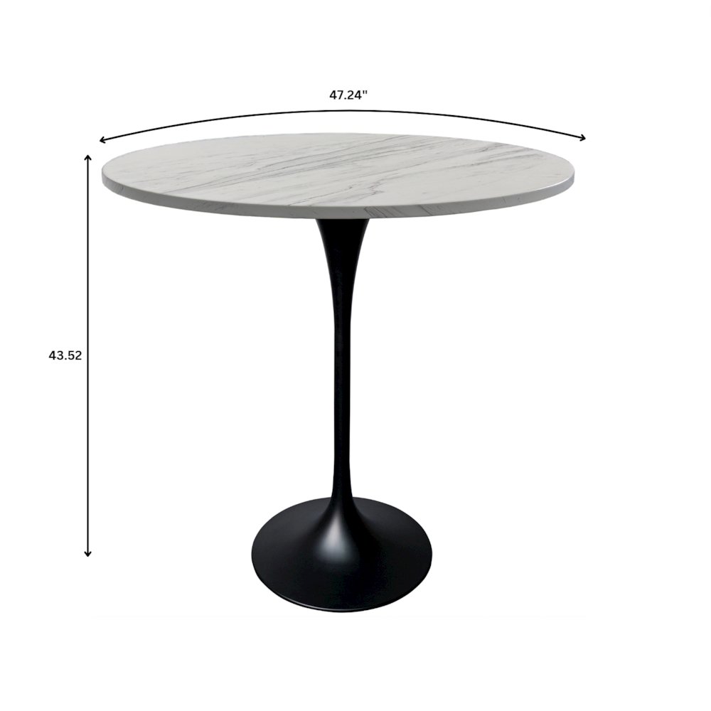 Leisuremod VT43BL-48WMR Patio-Tables - View #4