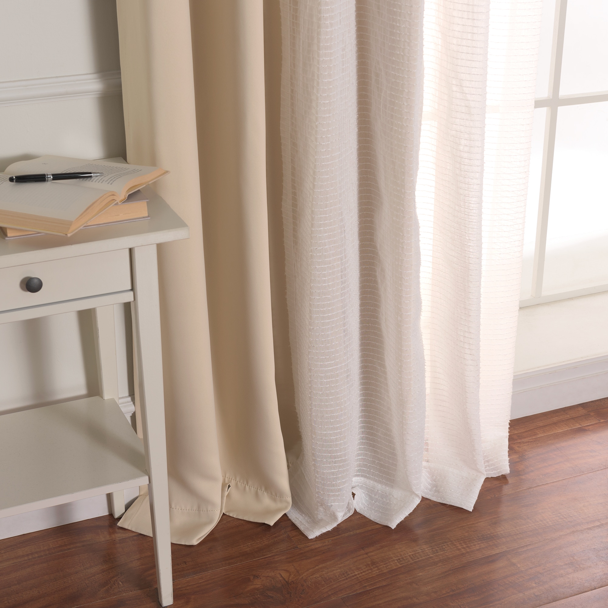 Best Home Fashion MM-STRIPE-84-BEIGE curtains - View #5