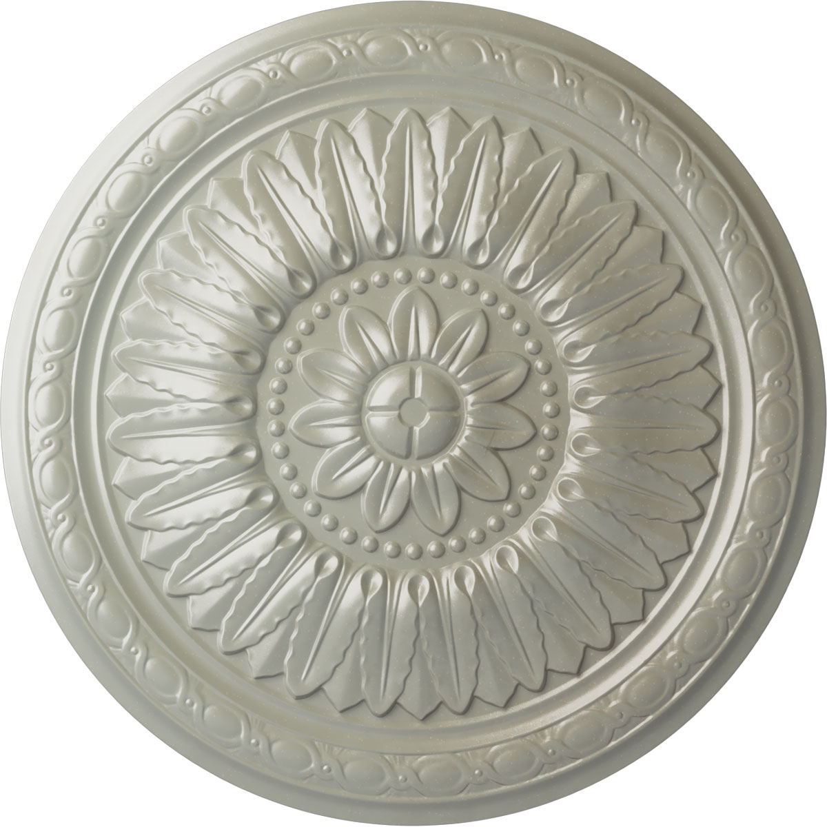 Ekena Millwork CM24TEFCS Temple 24-in W x 24-in L Painted Flash Copper Polyurethane Whole Ceiling Medallion