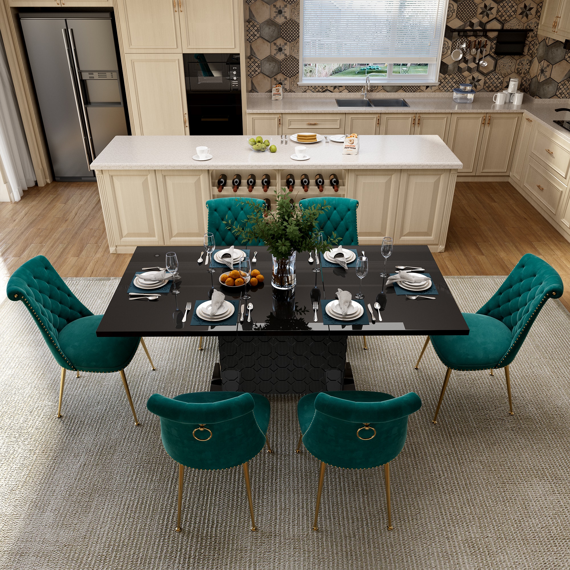 Clihome CL-ST1-BK703GN Dining-Sets - View #5