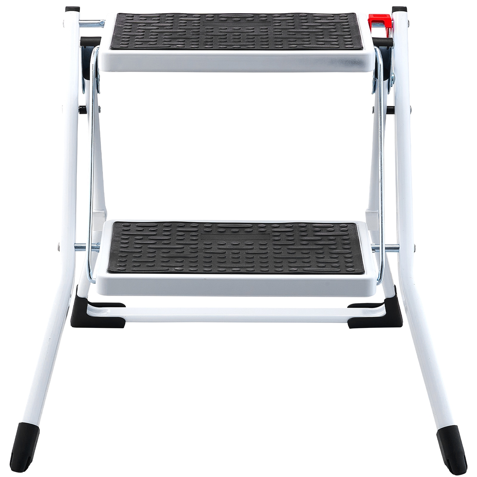 VEVOR Step Ladder 2-Step 330lbs Capacity Ergonomic Folding Steel Step Stool with Wide Anti-Slip Pedal Sturdy Step Stool for Adults Toddlers Multi-Use for Household Kitchen Office RVs #SCJYTDGKZDLB04091V0