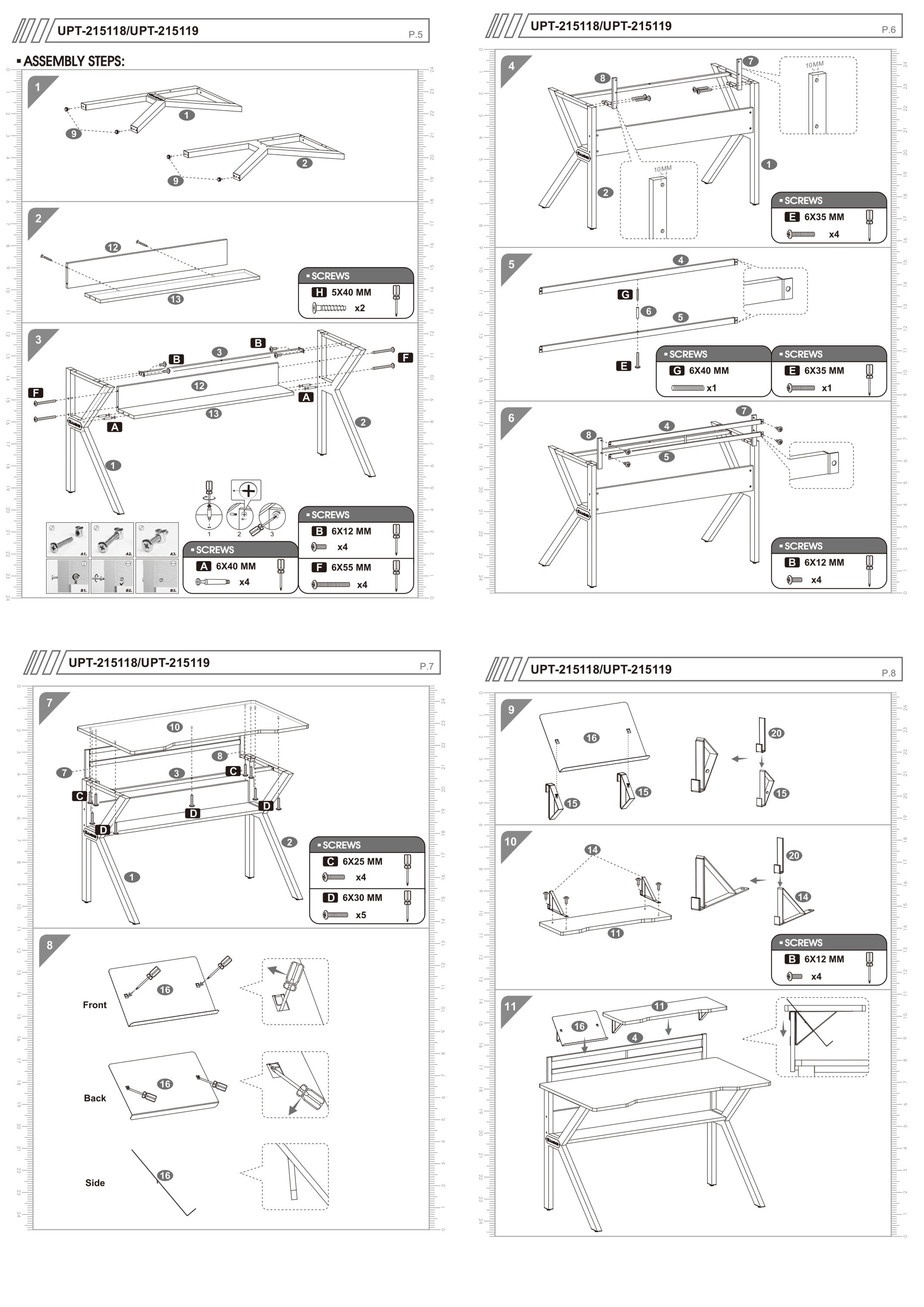 Benzara UPT-215118 desks - View #10