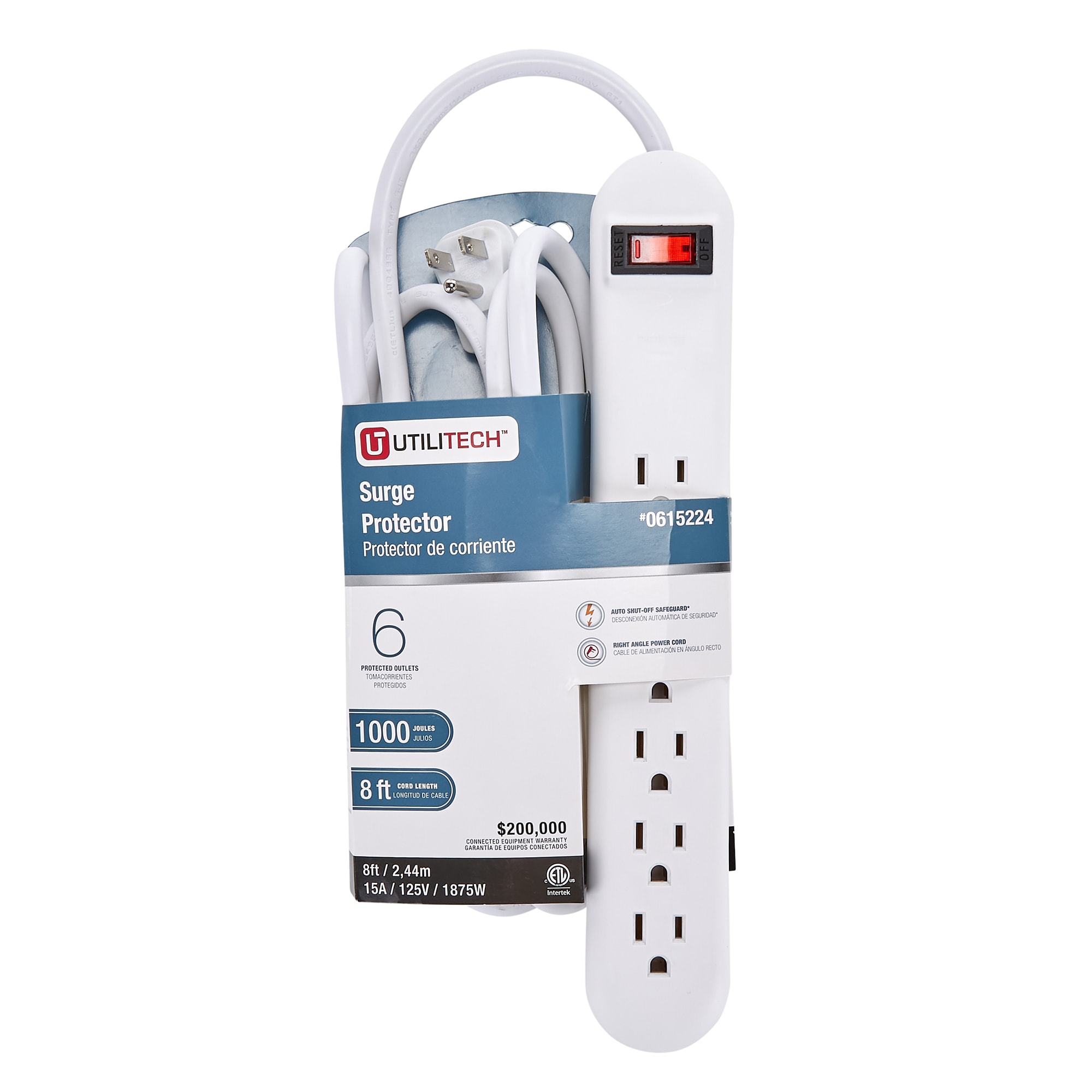 New Utilitech Large Appliance Surge Protector 900 Joules #0615221