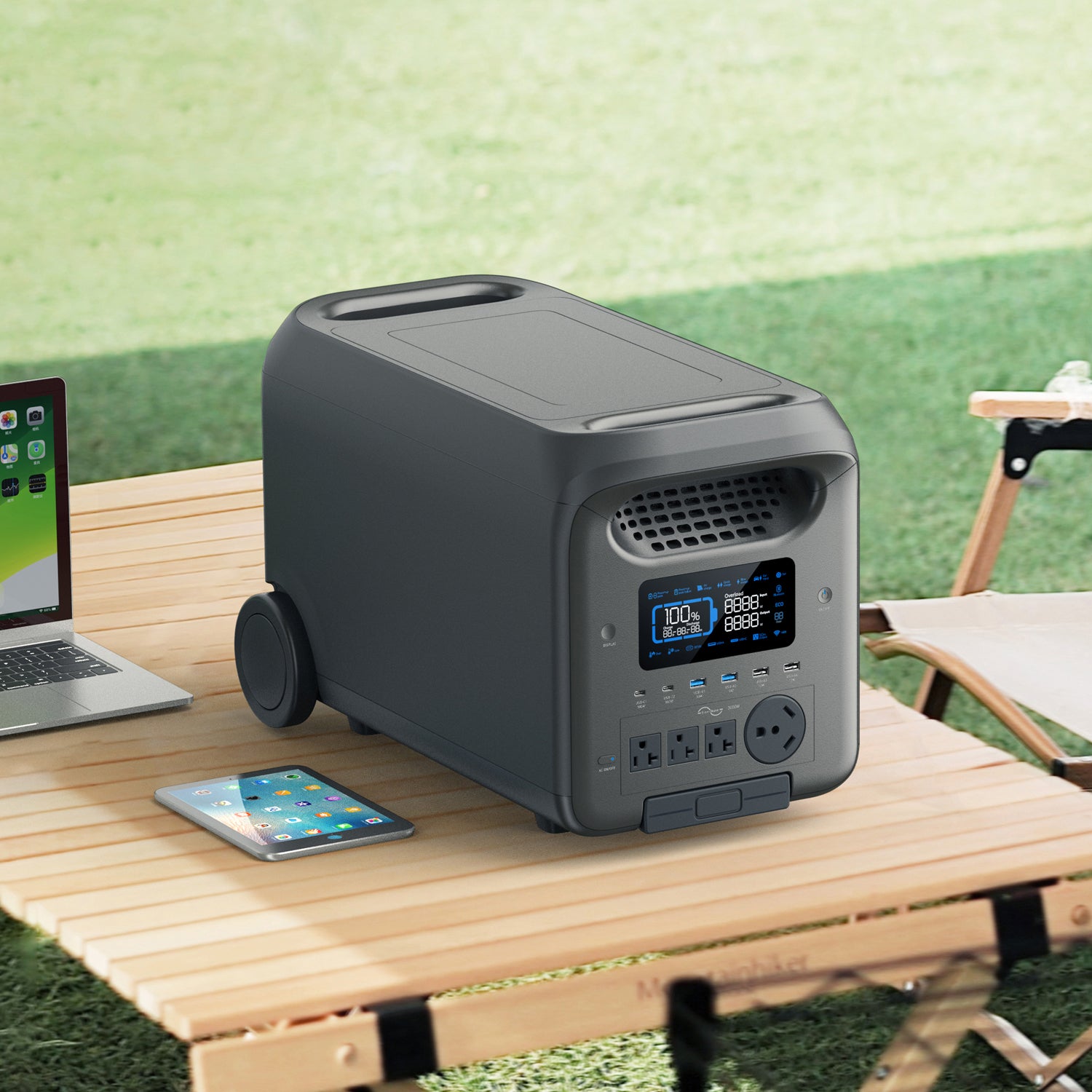 Boyel Living 3000W 2560Wh Portable Power Station High Capacity Battery Backup Multiple AC and USB Outputs for Home and Outdoor Use Sansujyuku sansujyuku.com