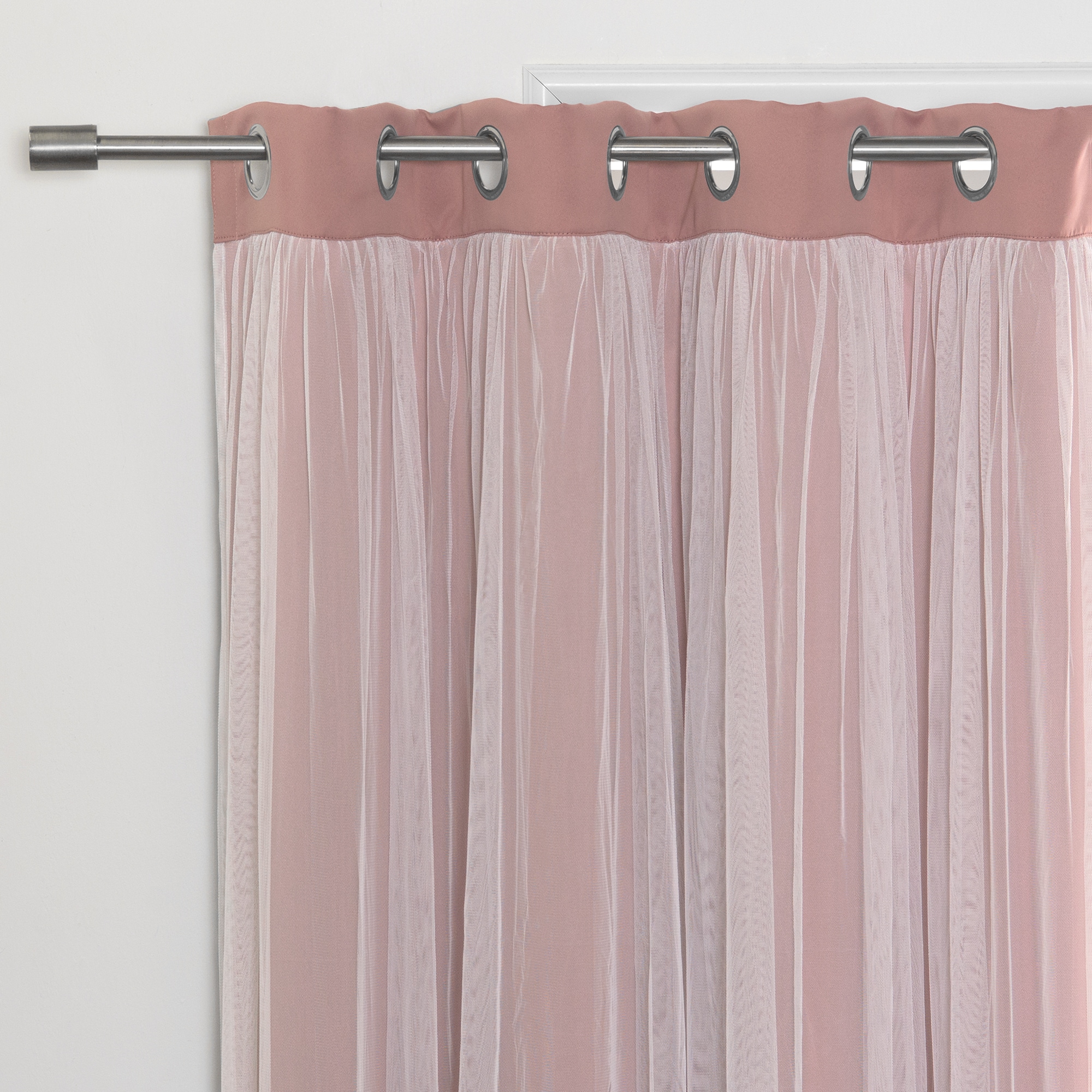 Best Home Fashion GR-MARRYME-63-MAUVE curtains - View #2