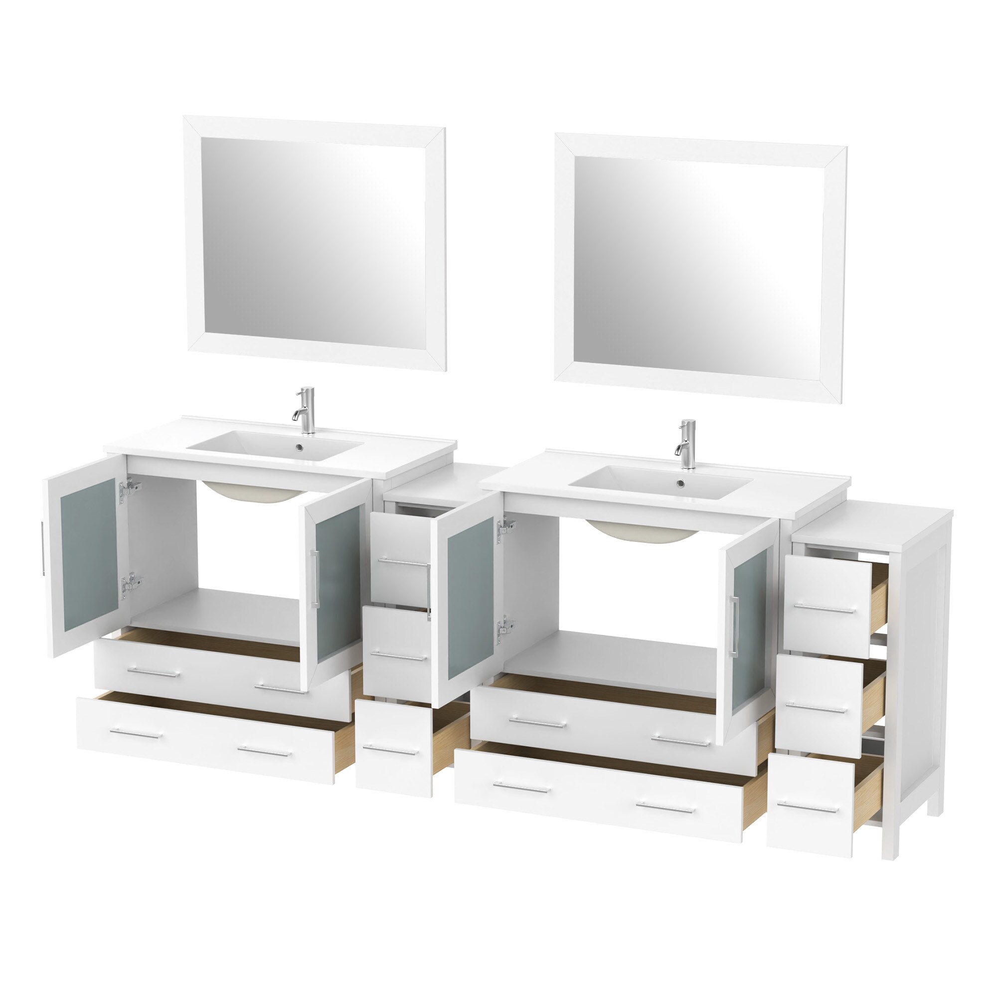 Vanity Art VA3036-96W Bath-Vanity-Combo - View #6