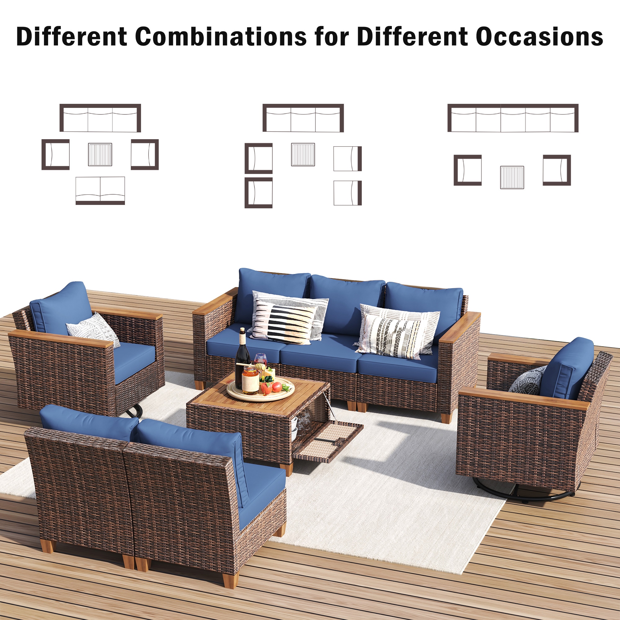 SINOFURN SYB260079BL Patio-Sofas-Daybeds - View #16