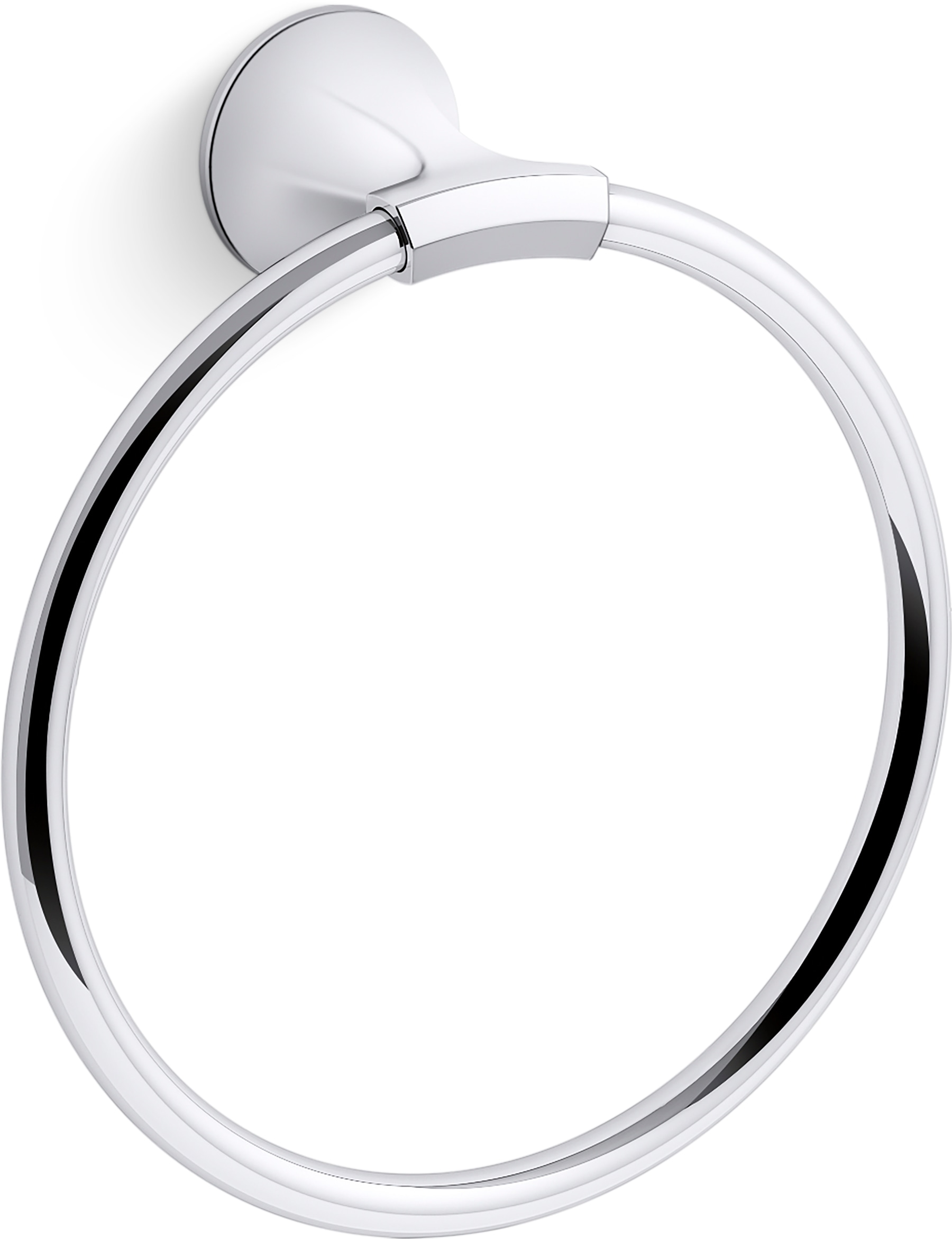 KOHLER REC29191-CP Desette Polished Chrome Wall mount Single Towel Ring