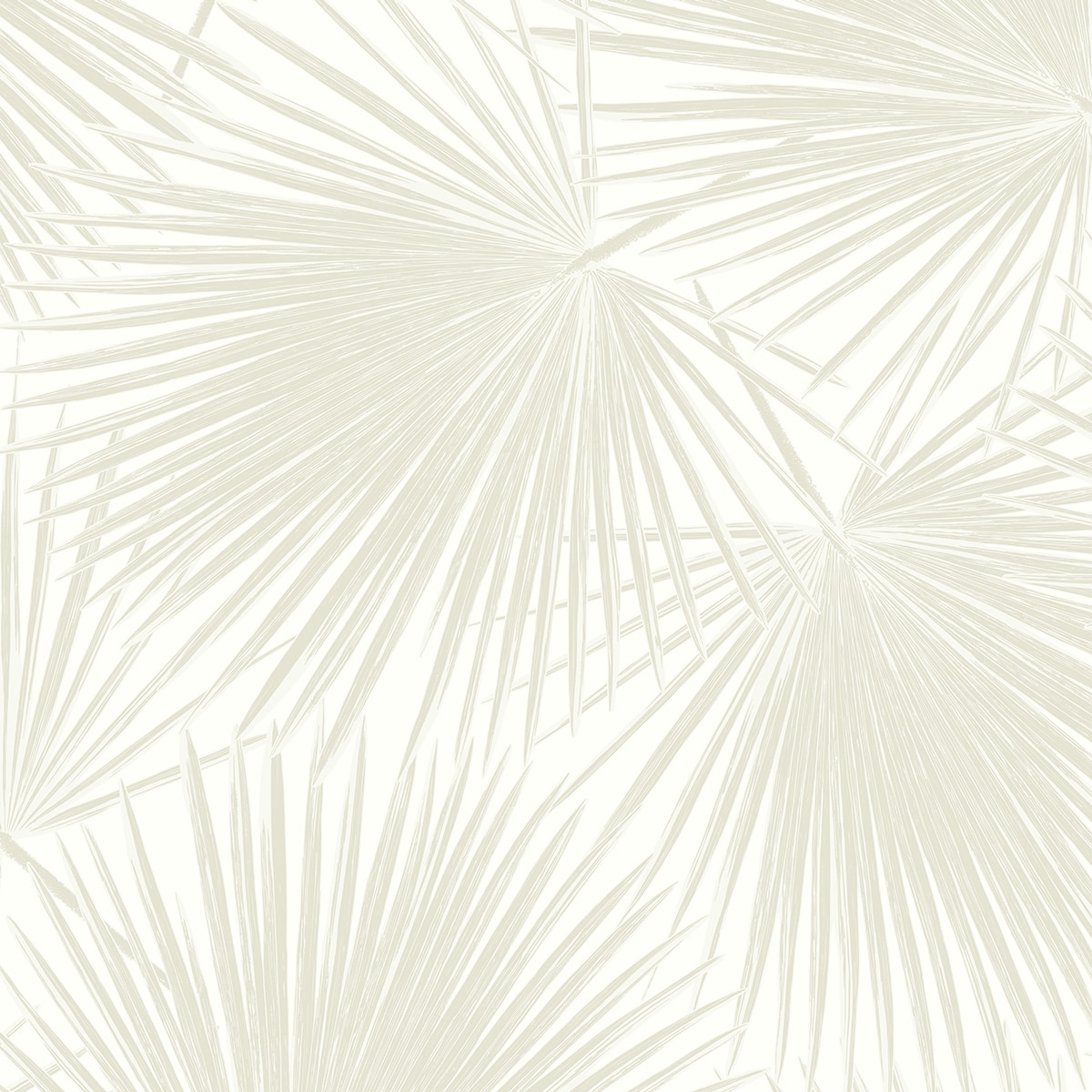 Sea Salt Vinyl Palm Leaf Peel and Stick Wallpaper Roll