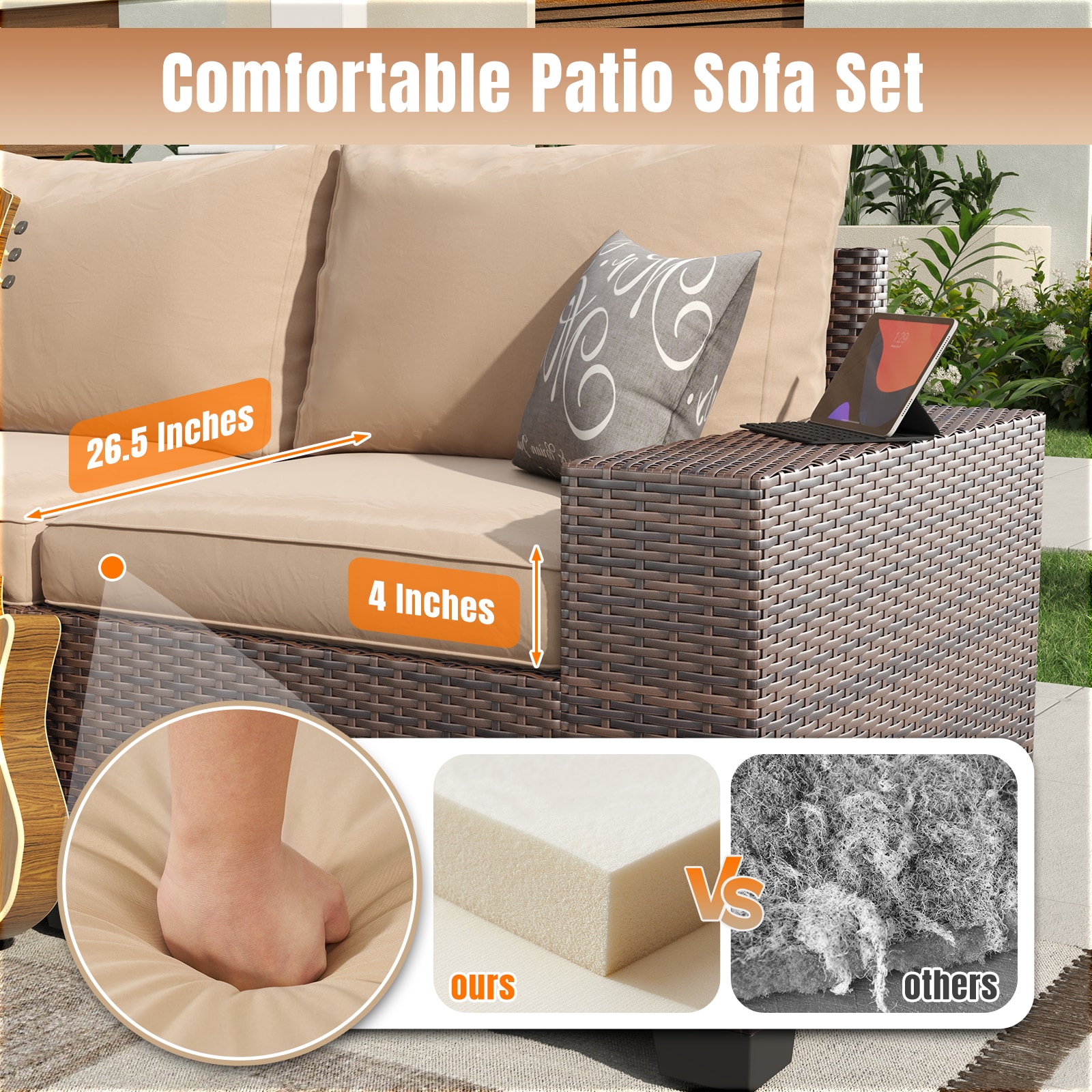 AOXUN PA-039BR11 Patio-Conversation-Sets - View #4