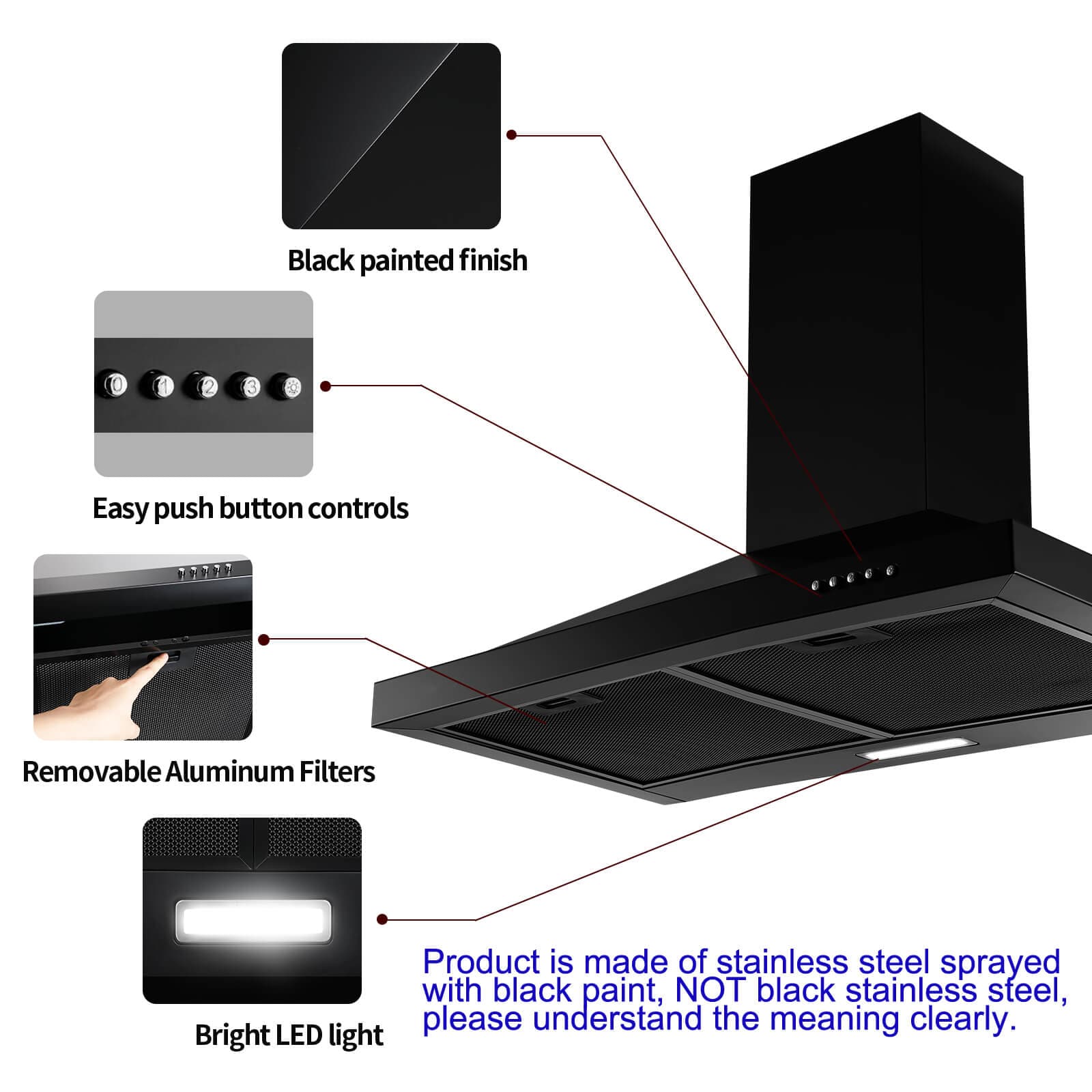 SNDOAS 1760BPA Wall-Mounted-Range-Hoods - View #3