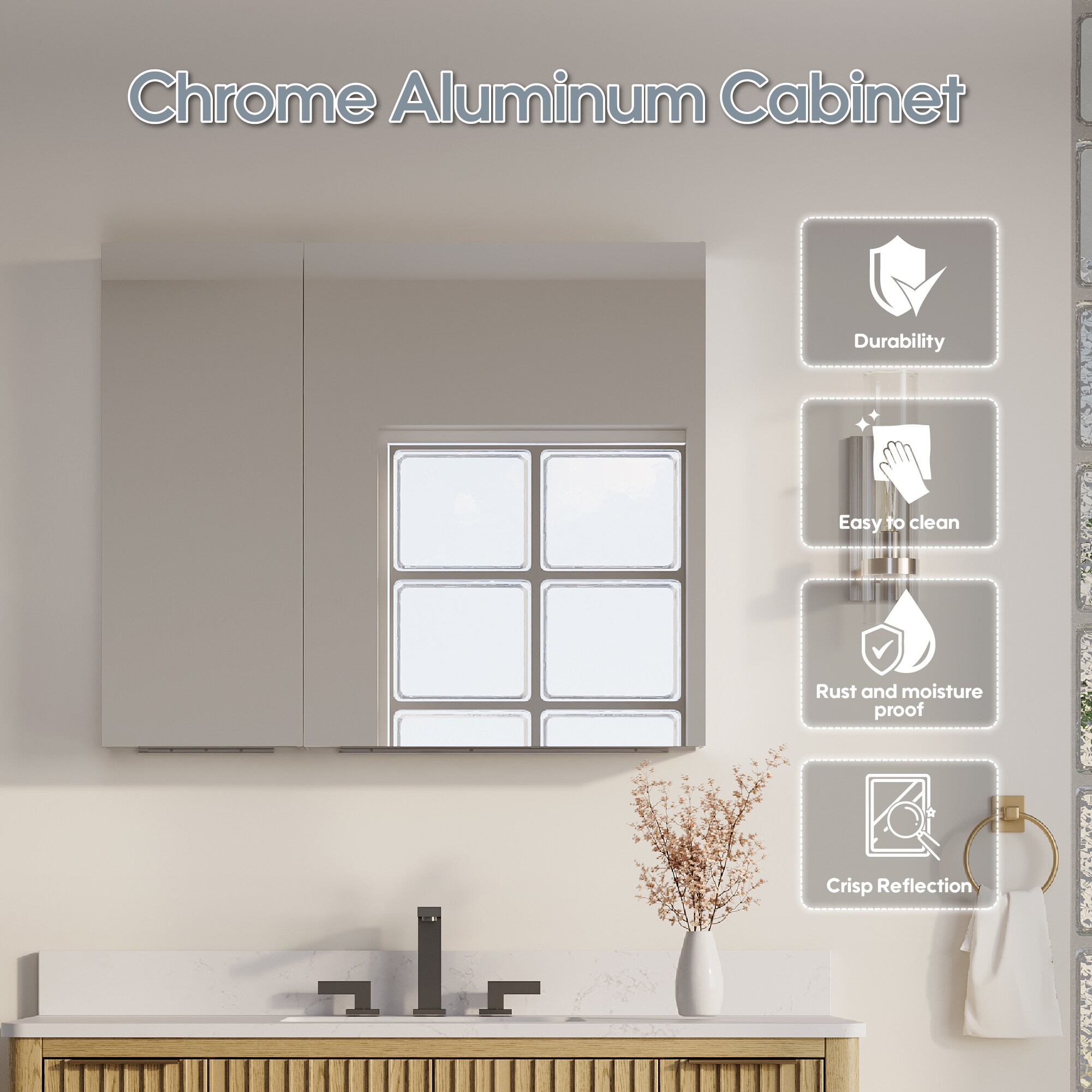 CALVON ROABCA12-24L Bathroom-Medicine-Cabinets - View #3