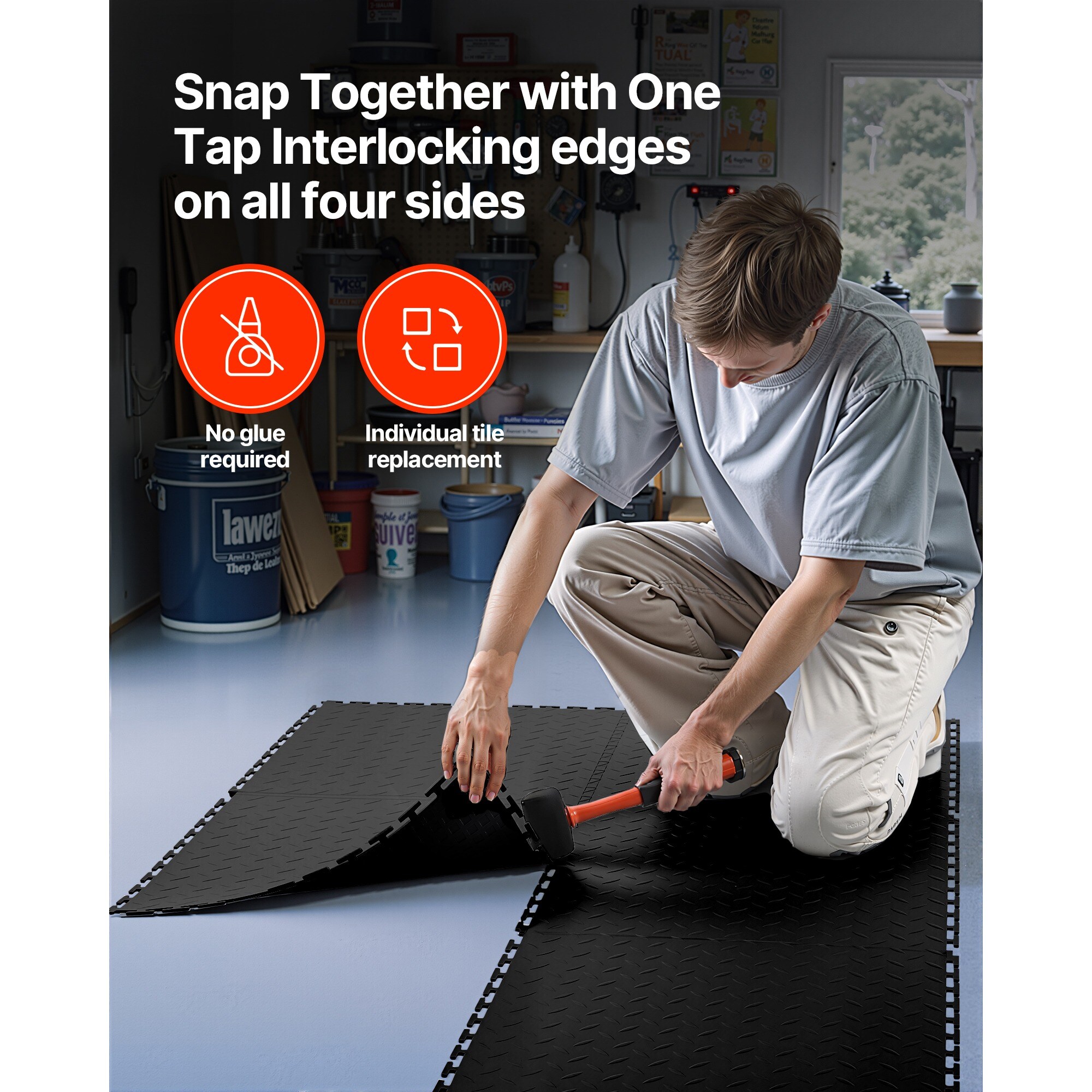 HyperDrop Cart Z-T3342P482086 Garage-Vinyl-Tile - View #3