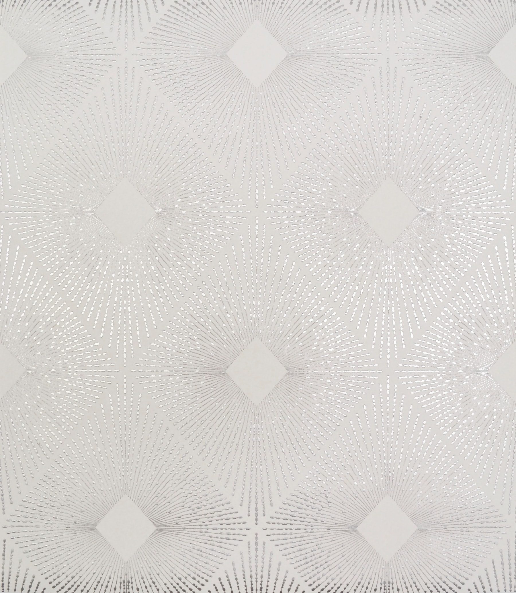 York Wallcoverings NW3591 Antonina Vella Modern Metals 56.9-Sq. Feet Silver Non-woven Geometric Unpasted Wallpaper
