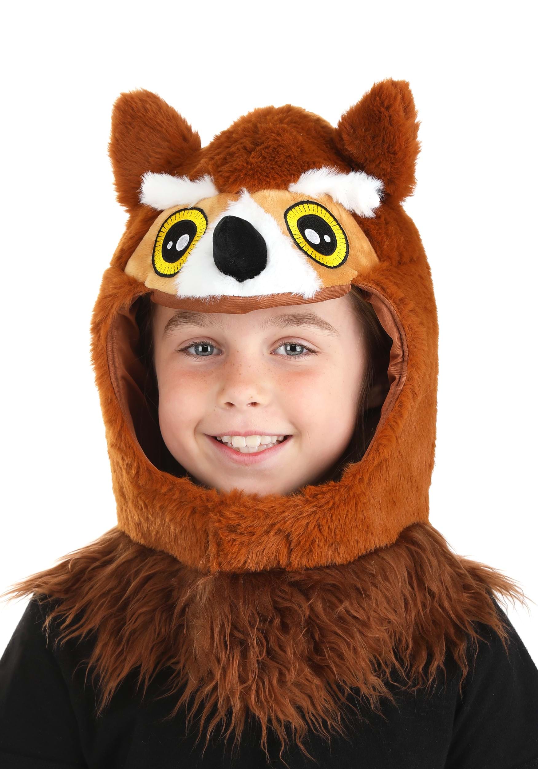 HalloweenCostumes.com EL251432-ST FUN Costumes Open Owl Face Costume Hood/Mask Standard