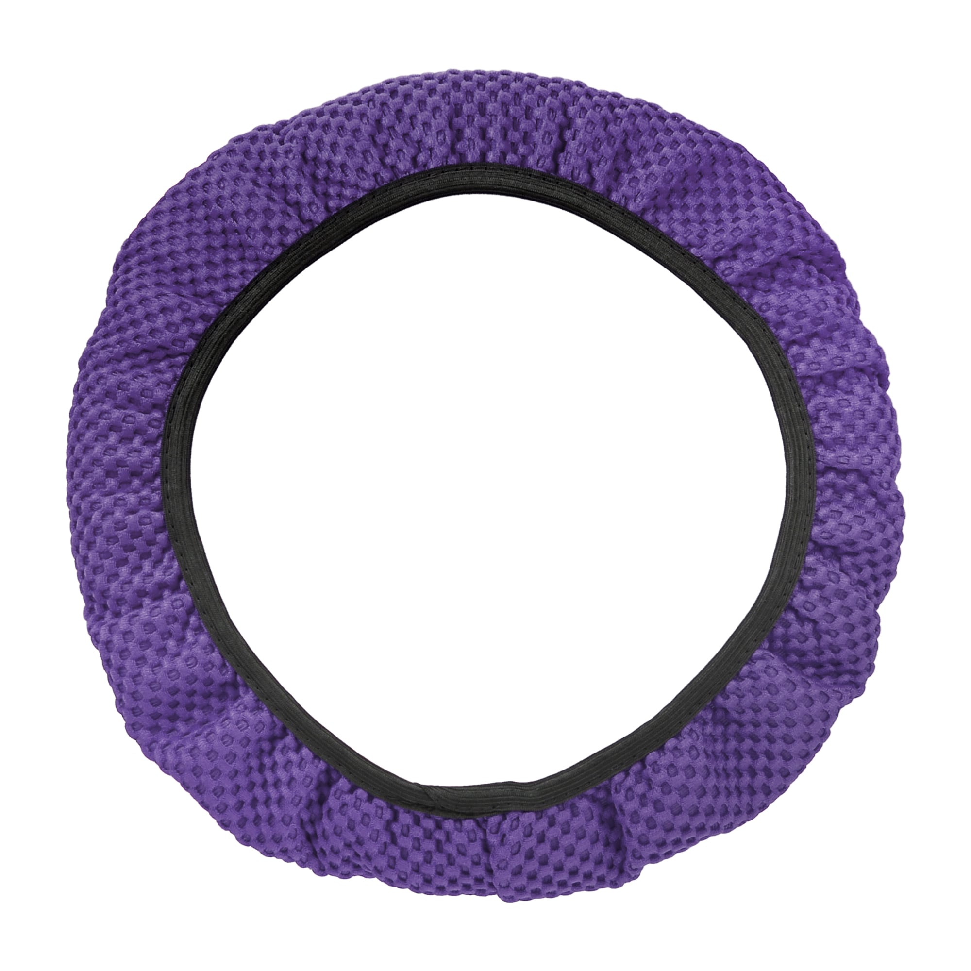 Unique Bargains - Steering Wheel Cover Universal Elastic Stretch Antislip Breathable Microfiber I...