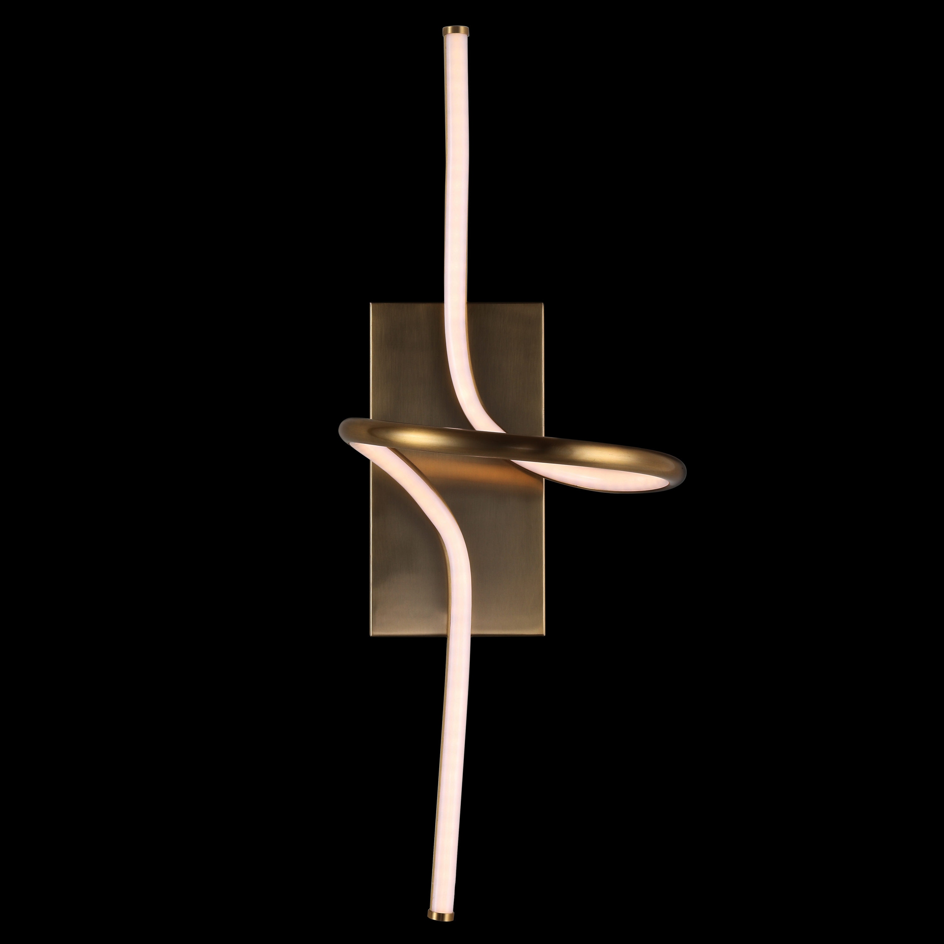 Sketch Minimalist Glam 23.5" Gold Integrated LED Vanity Sconce