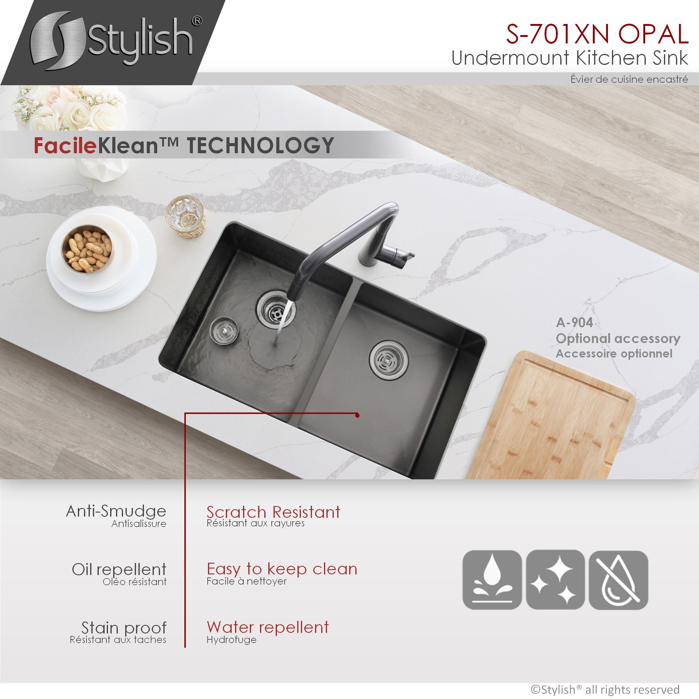 Stylish S-701XN1 Kitchen-Sinks - View #3