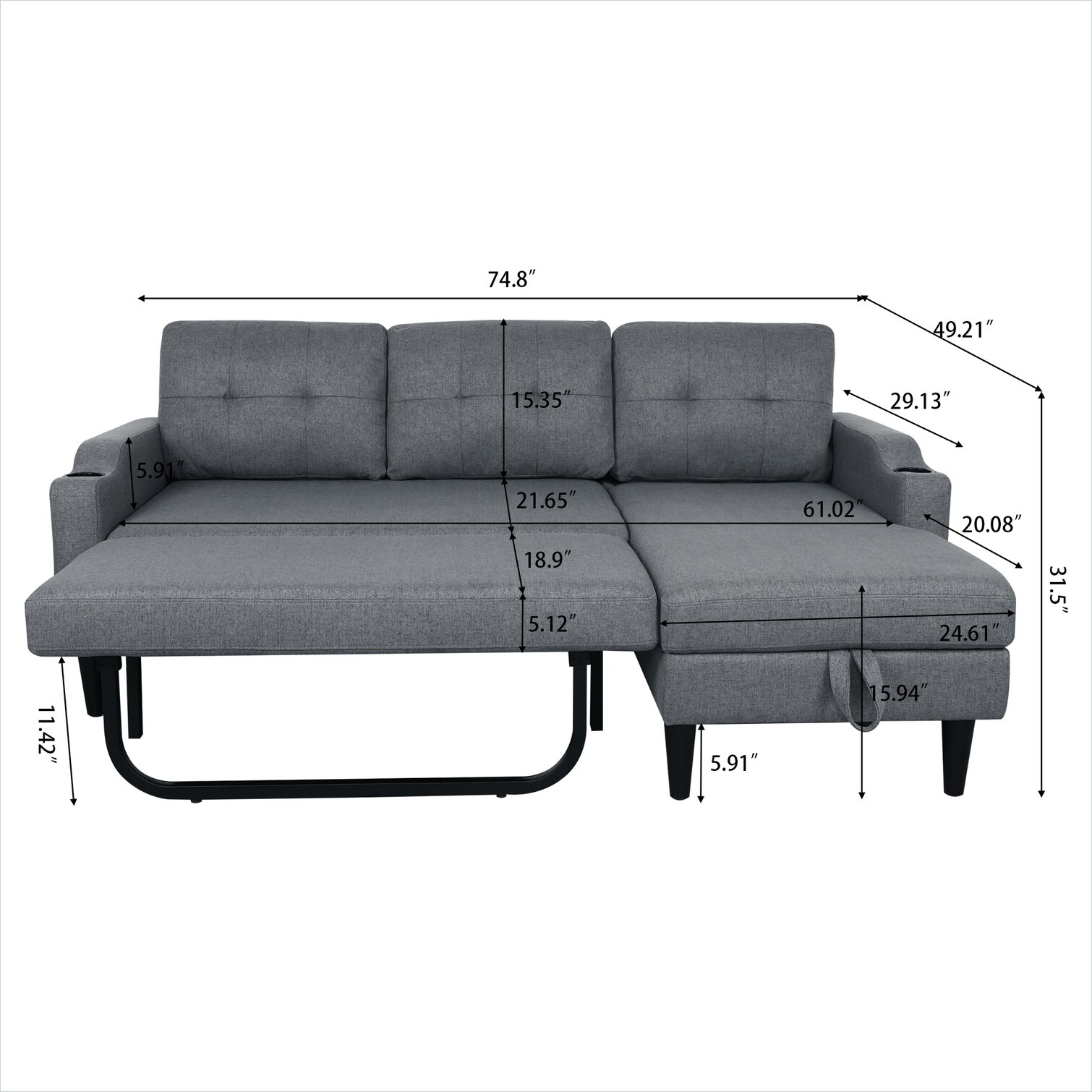 SUNCREAT E5LZDGVAK0WU Sofas-Loveseats - View #12