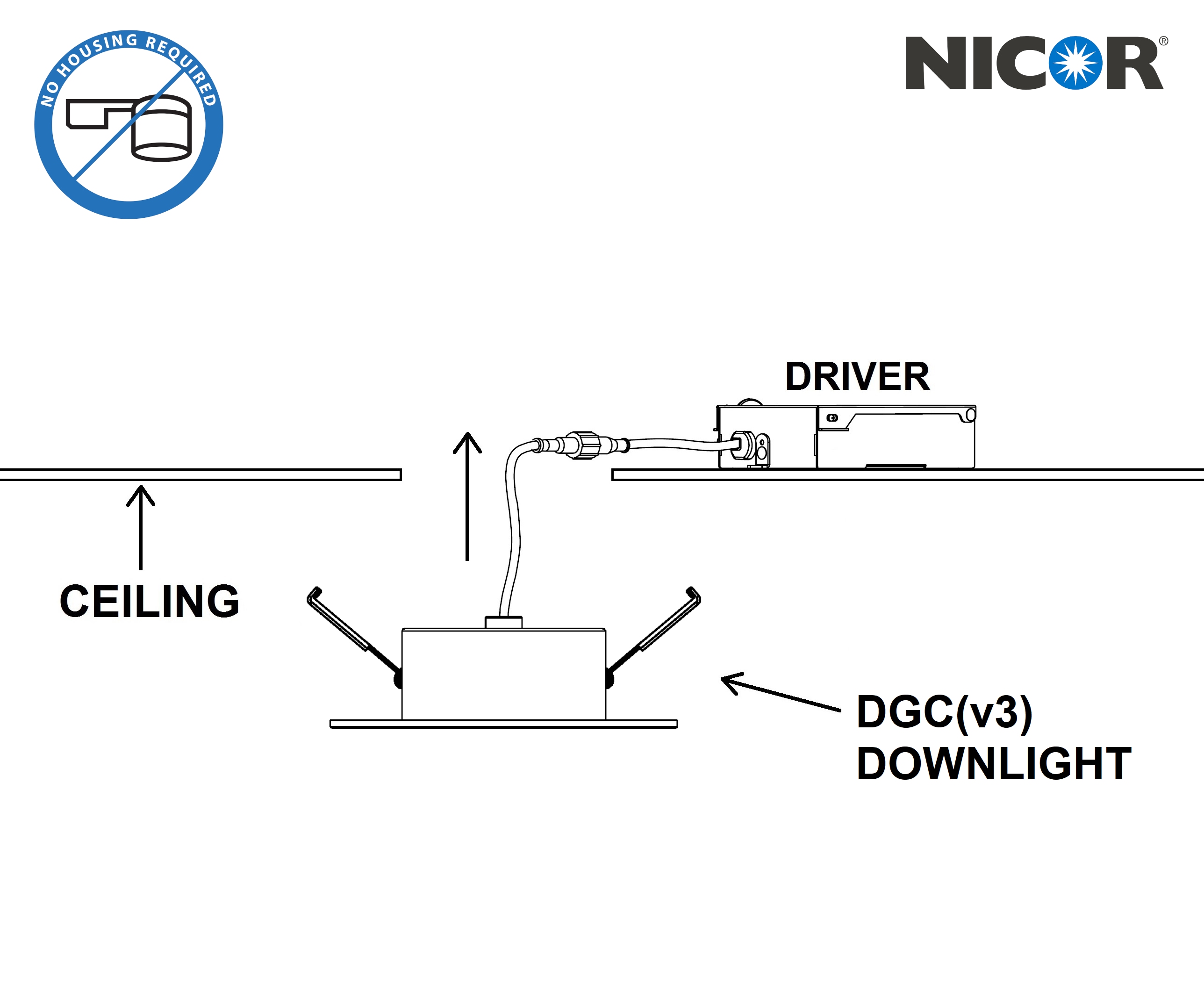 Nicor Lighting DGC43120SRDWH Led-Retrofit-Downlight - View #9