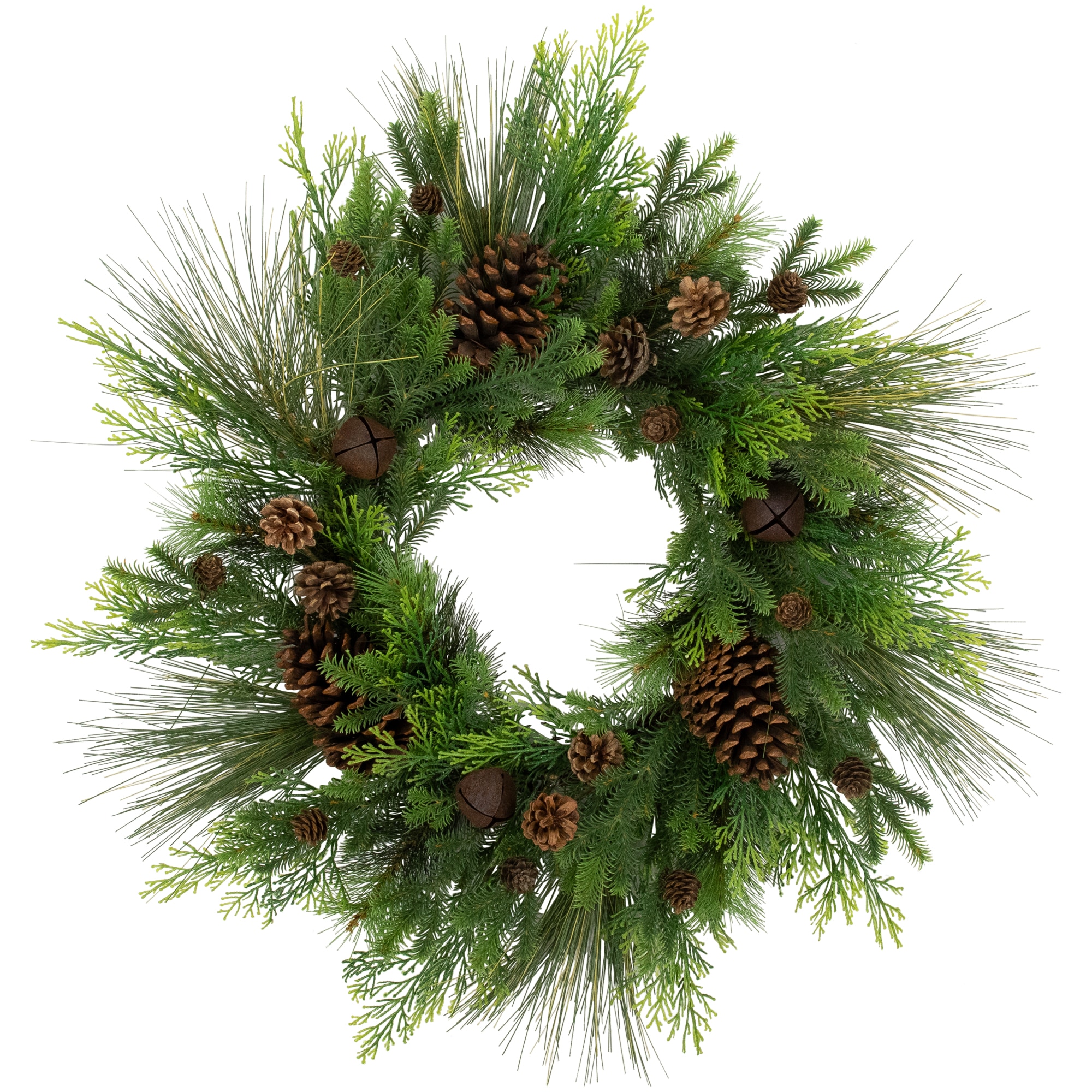 Northlight 26-in Indoor Green Pine Artificial Christmas Wreath in the ...