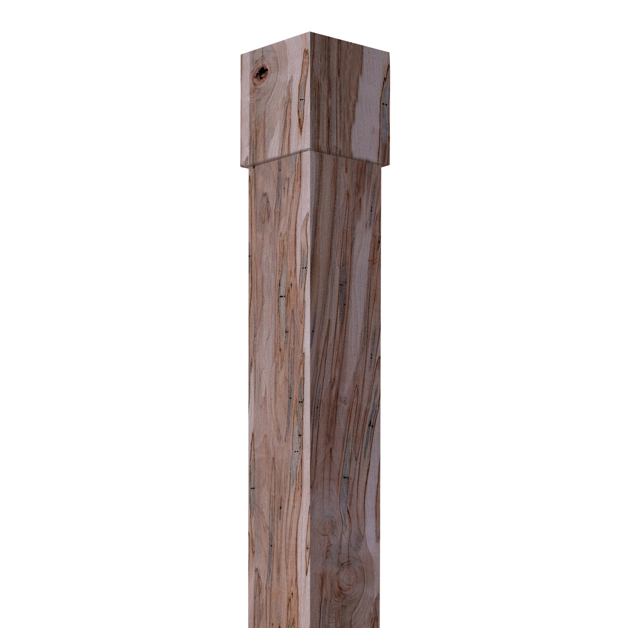 Unfinished Rustic Ambrosia Maple Column Wrap, 8.66 Feet