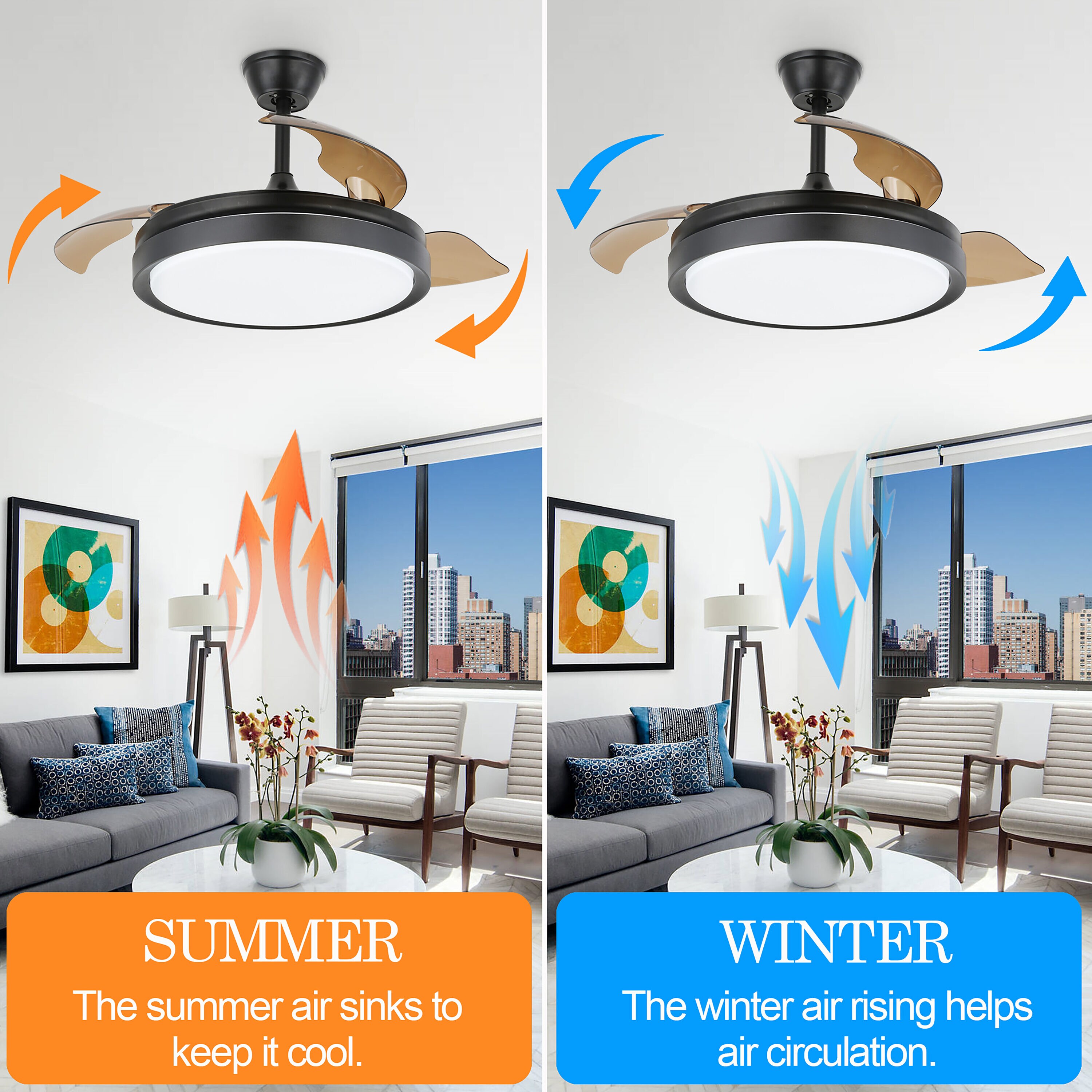 Oaks Decor DC4205-B Ceiling-Fans - View #4