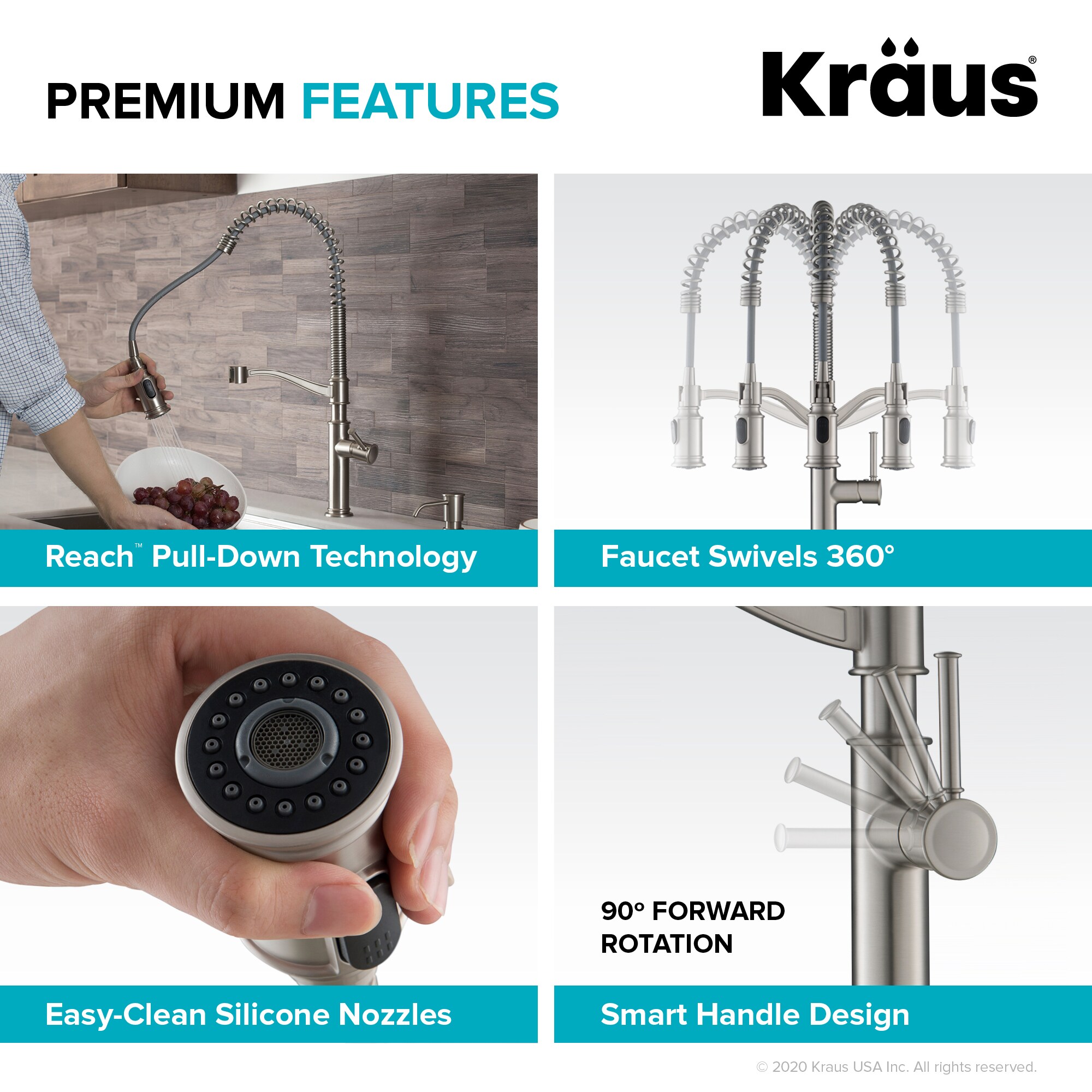 Kraus Oil Rubbed Bronze Single Handle Pull-down Kitchen Faucet with ...