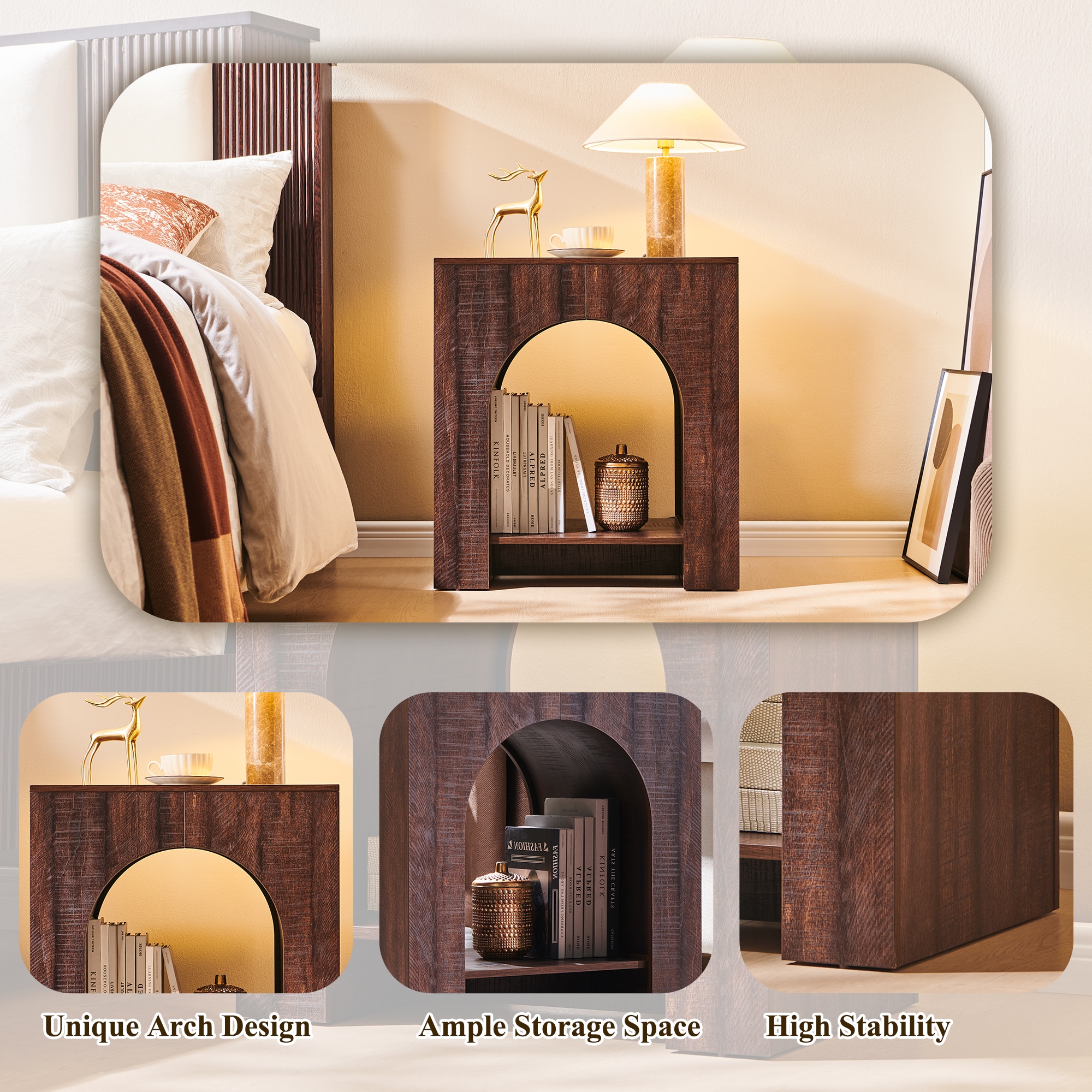 DecorUHome GHJ5016-BR-2PCS-PRO nightstands - View #6