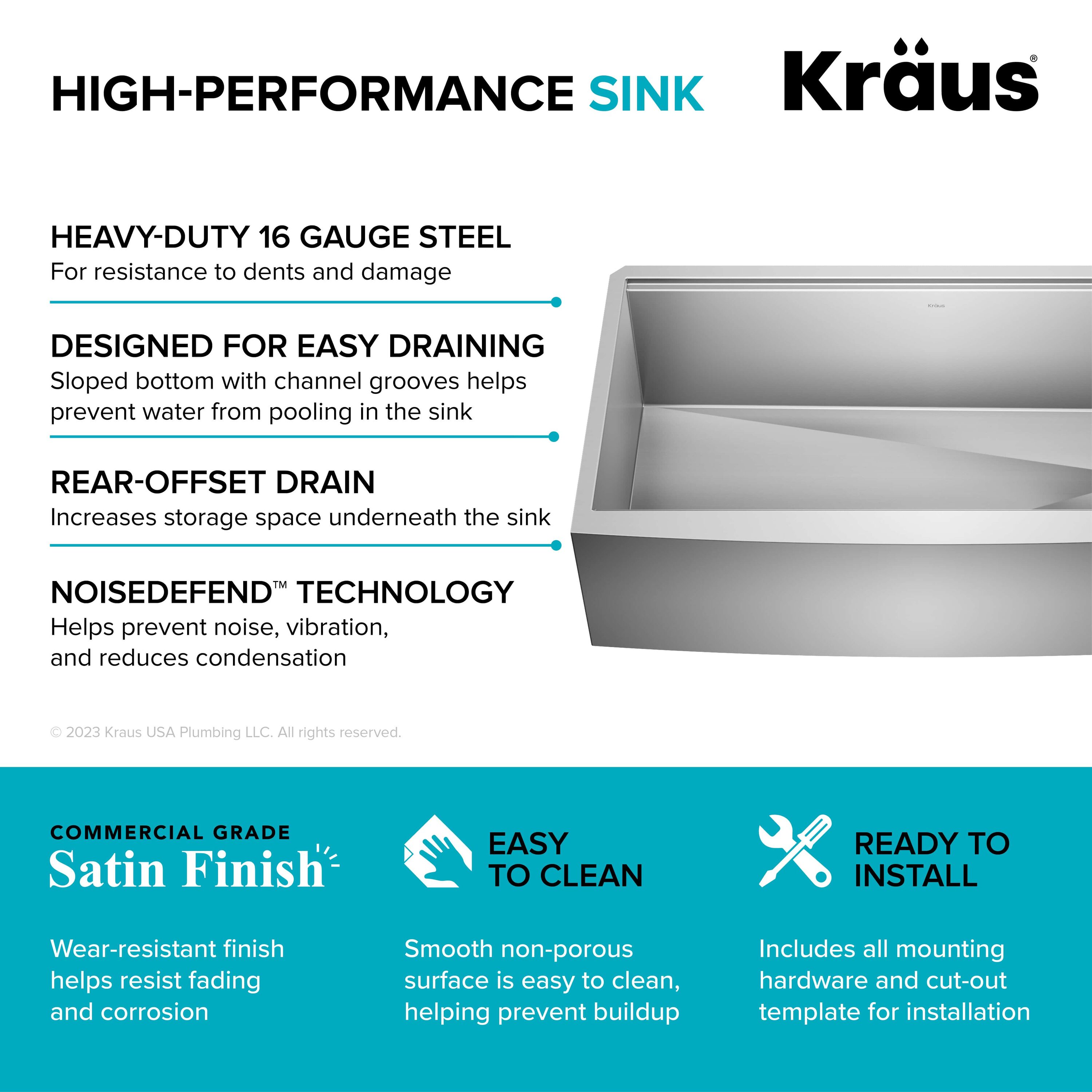 Kraus KWF210-36 Kitchen-Sinks - View #12