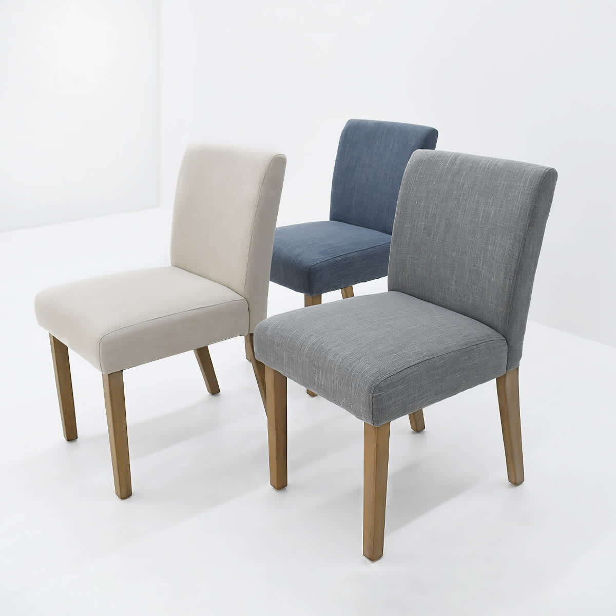 Maison Boucle NORTH-2PCS GREY Dining-Chairs - View #4