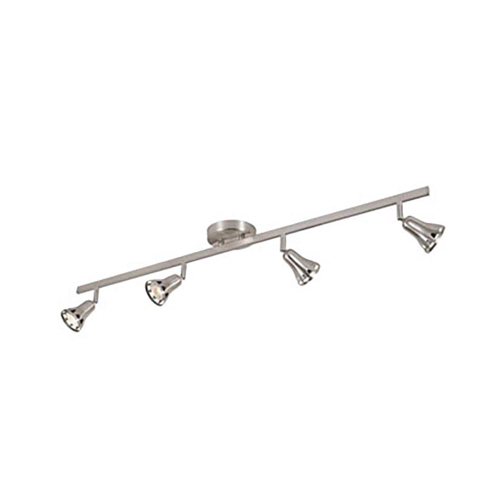 Lucid Lighting W-494 BN 39-in 4 -Light Brushed nickel dimmable GU10 pin base Modern/contemporary Track Bar