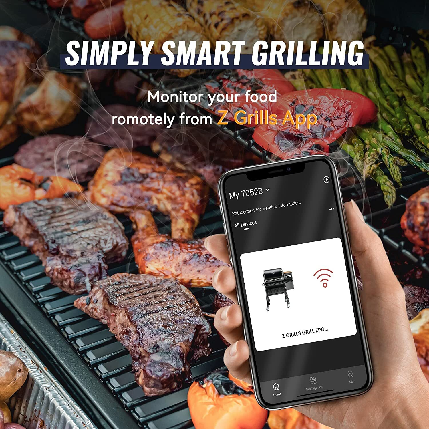 Z GRILLS Digital Probe Bluetooth Compatibility Meat Thermometer in