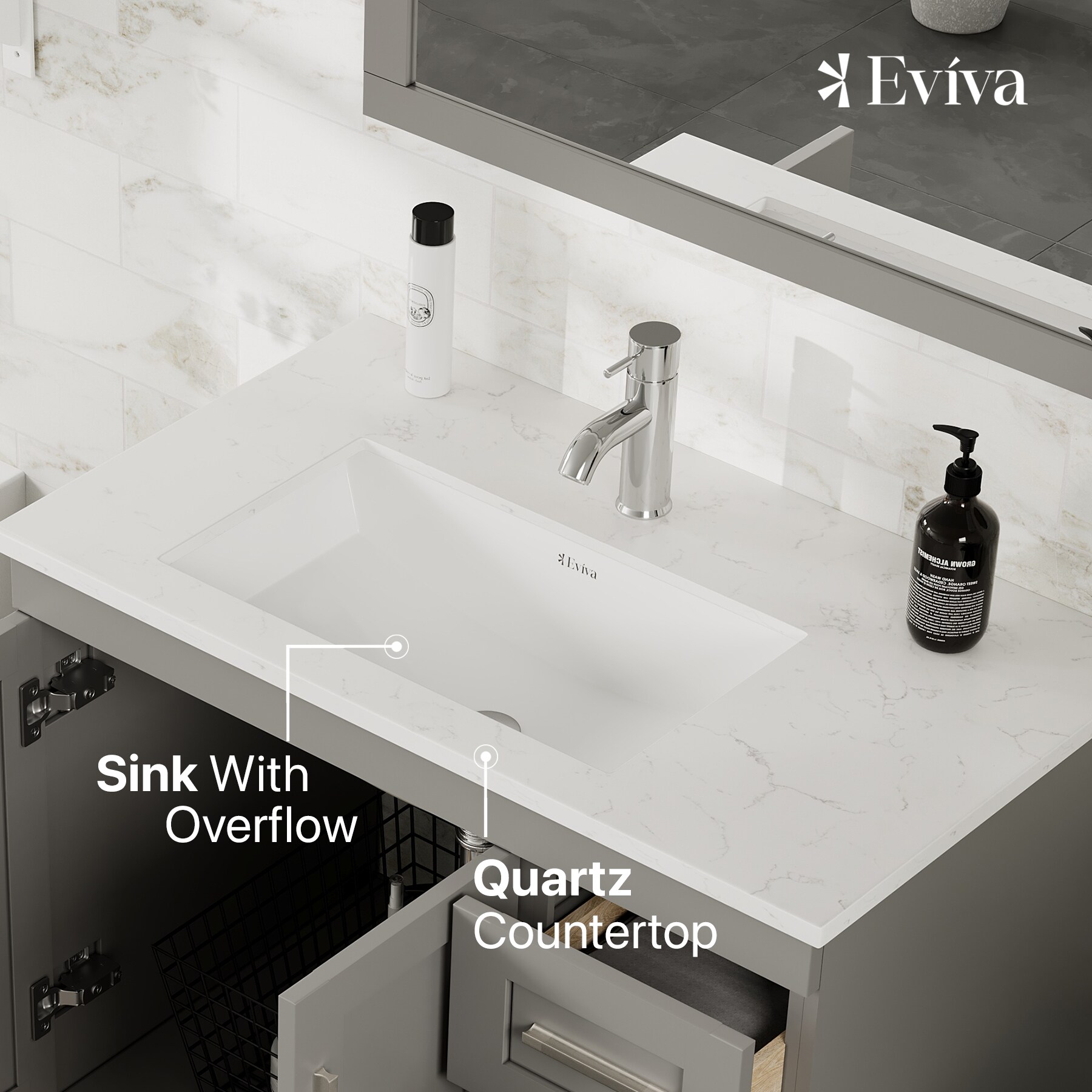 Eviva EVVN999-30GR-Q Bath-Vanity-Combo - View #4