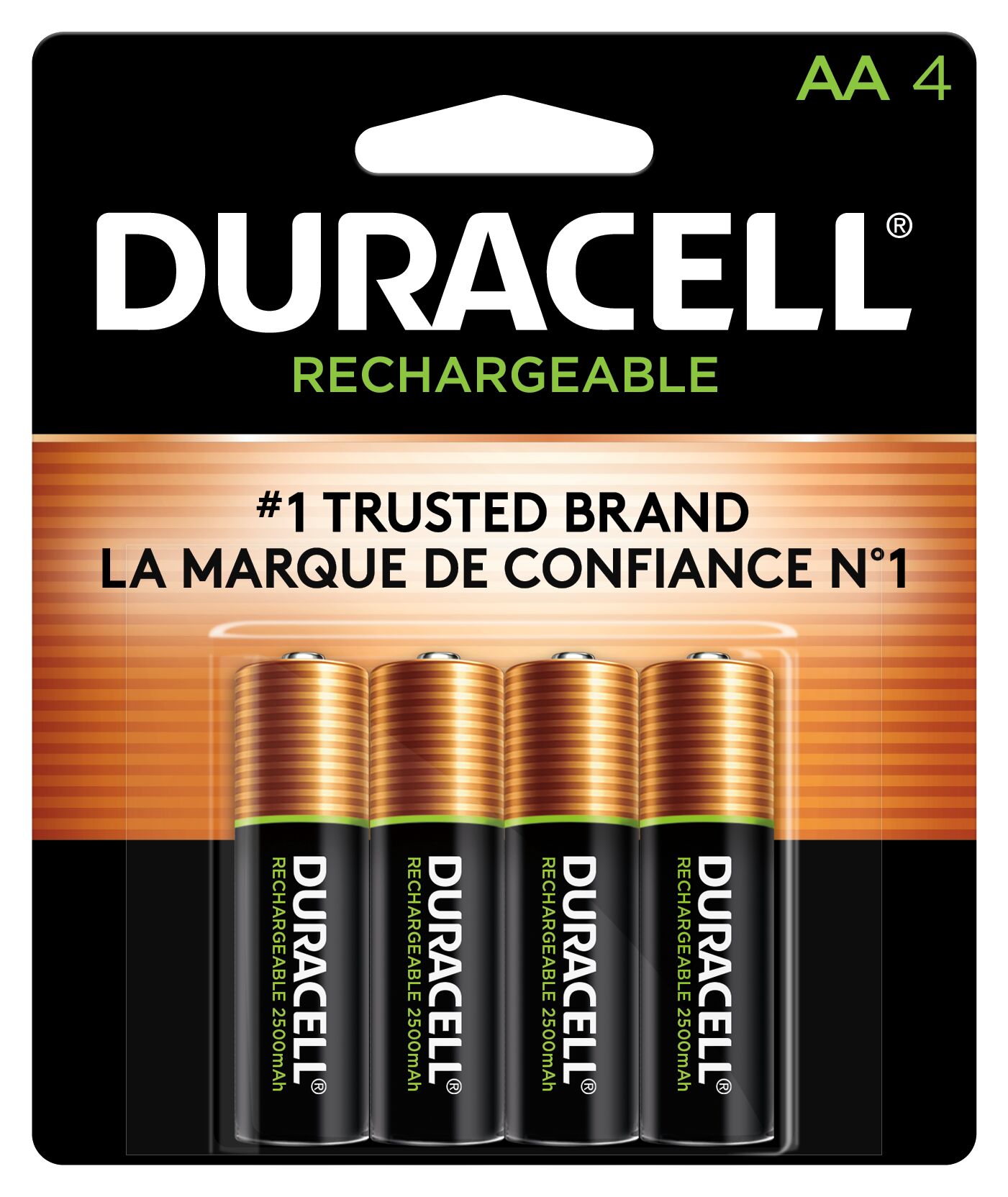 Duracell Rechargeable AA Rechargeable Nickel Metal Hydride (NiMH) AA  Batteries (4-Pack) in the AA Batteries department at