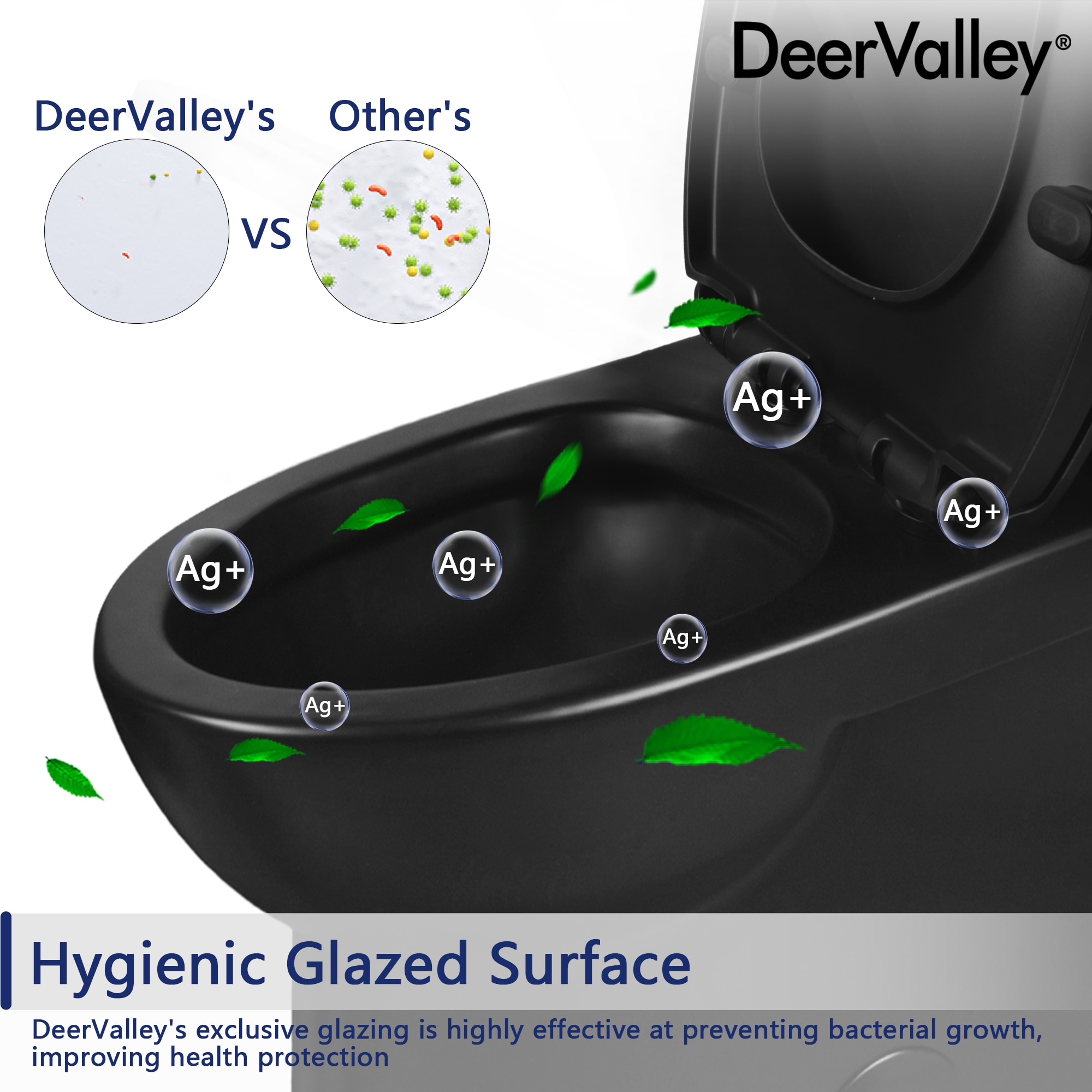 Black Elongated One-Piece High Efficiency Dual Flush Toilet