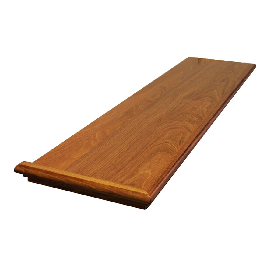 Stairtek XLRBC114800050 Retread 48-in x 11.5-in x 0.625-in Natural Brazilian cherry Left return