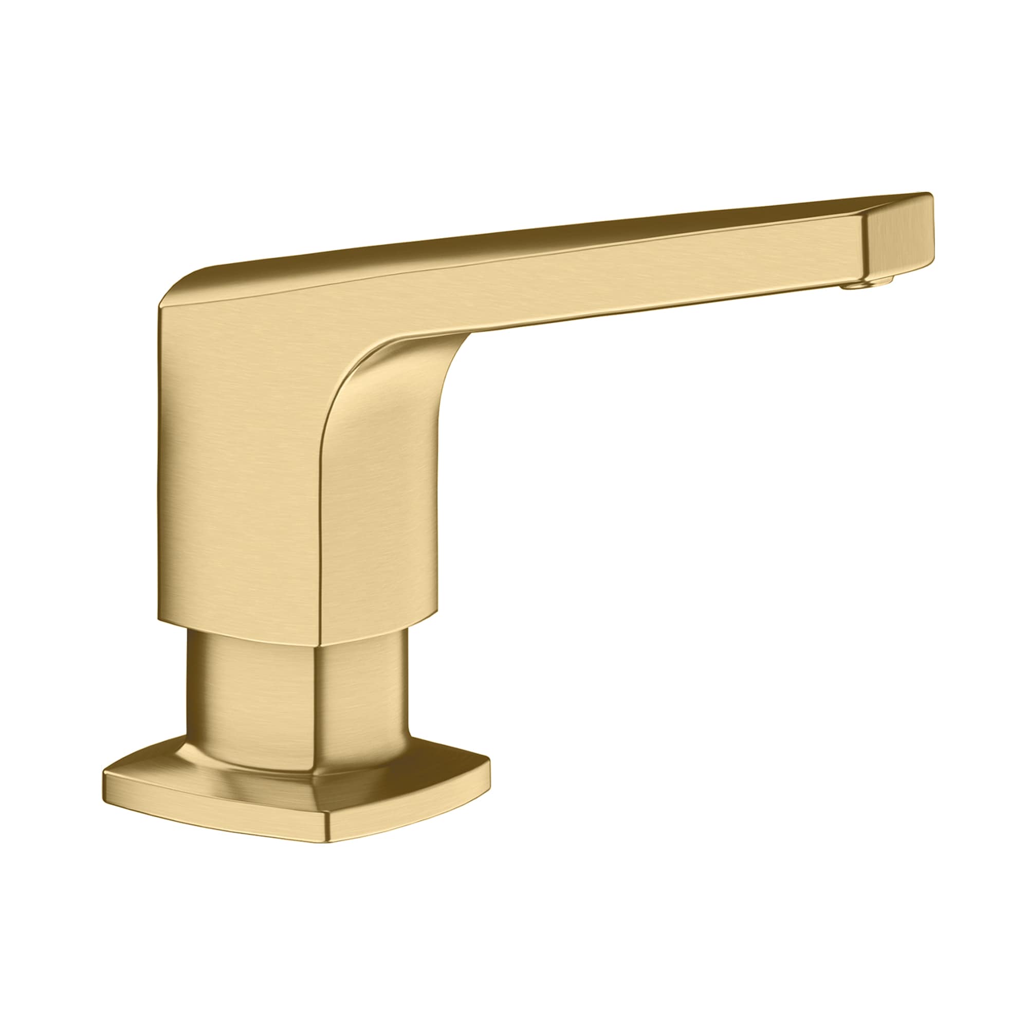 BLANCO 442988 Rivana Satin Gold 10-oz Capacity Deck-mount Soap and Lotion Dispenser